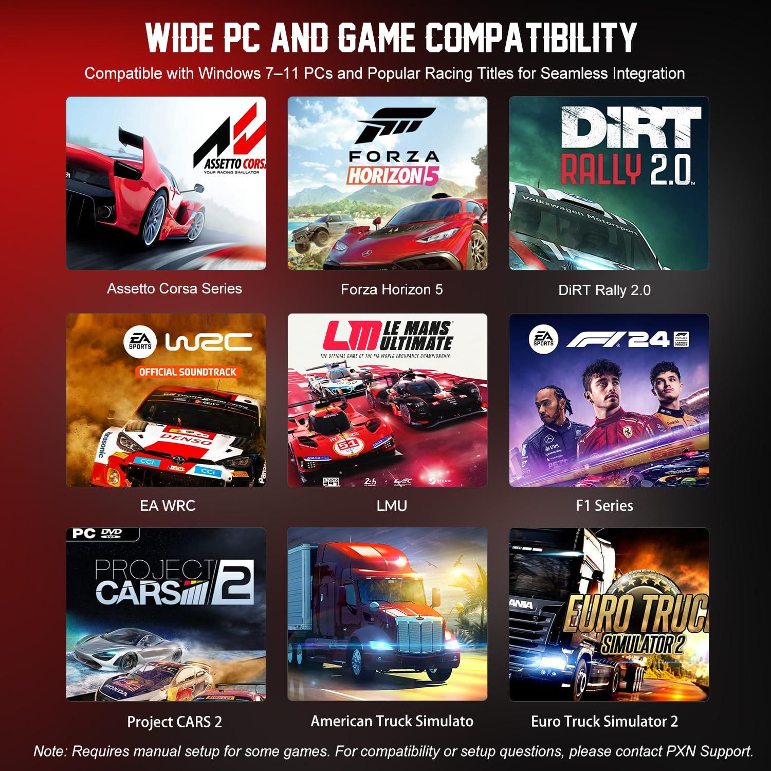 Volante de Carreras Gaming PXN W DS R2 - 11.4" (29 cm) RGB