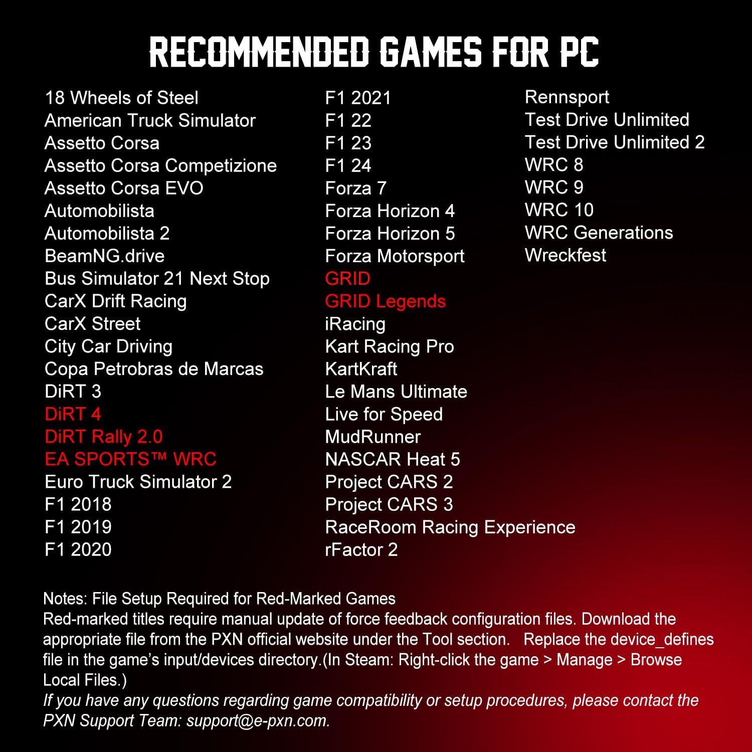 Volante de Carreras Gaming PXN W DS R2 - 11.4" (29 cm) RGB