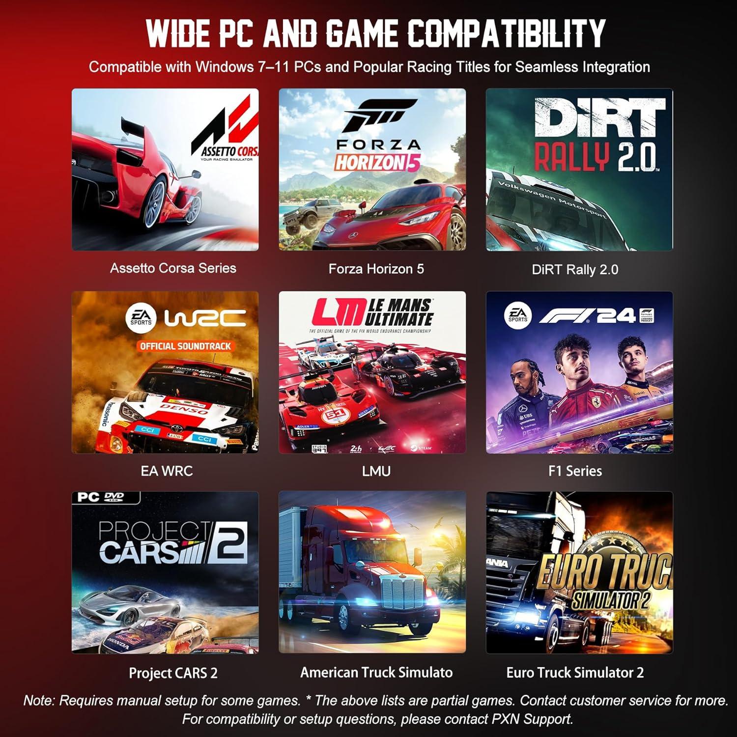 Volante de Carreras PXN W AS 28 cm - Liberación Rápida, RGB