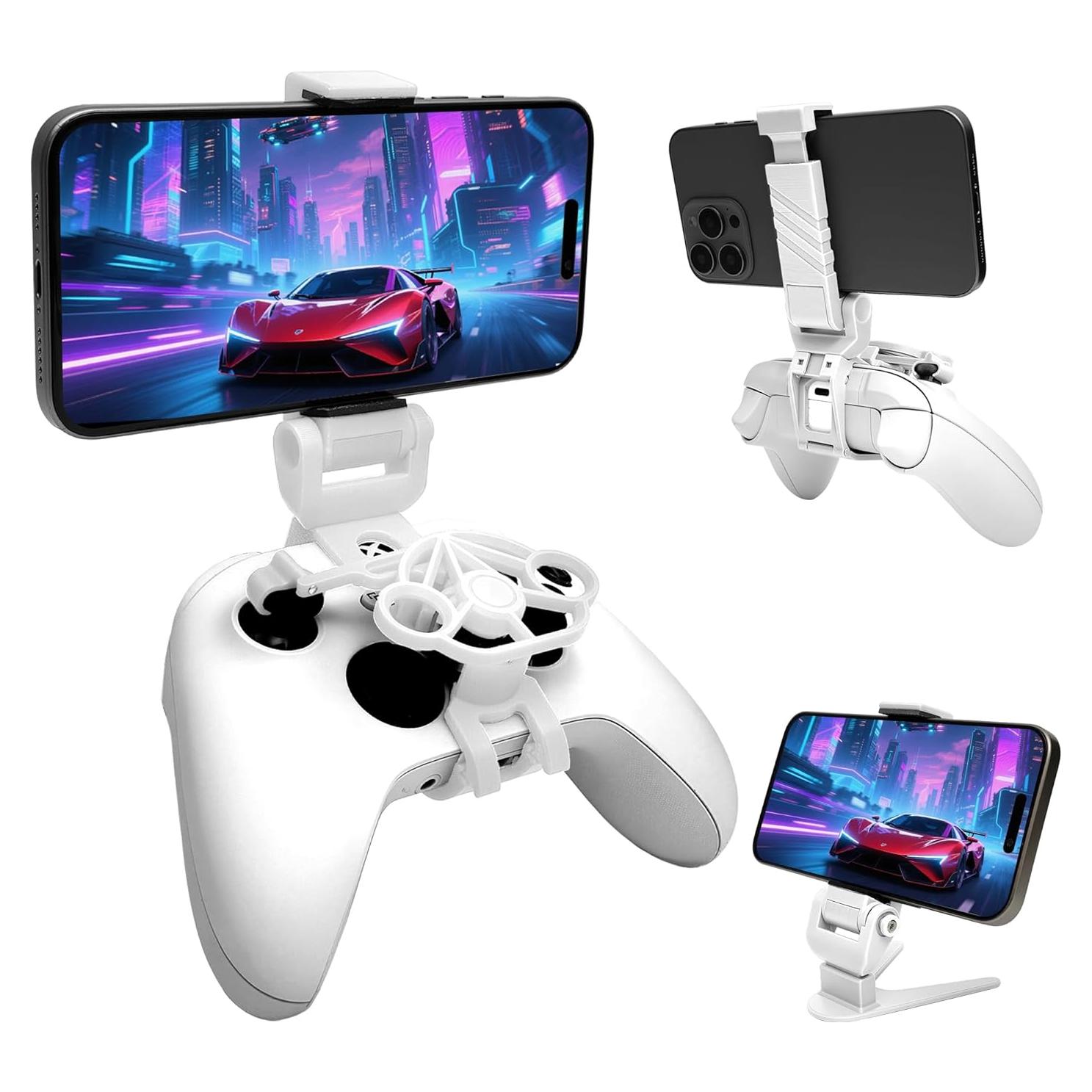 Mini Volante TXW con Soporte para Teléfono Xbox Blanco