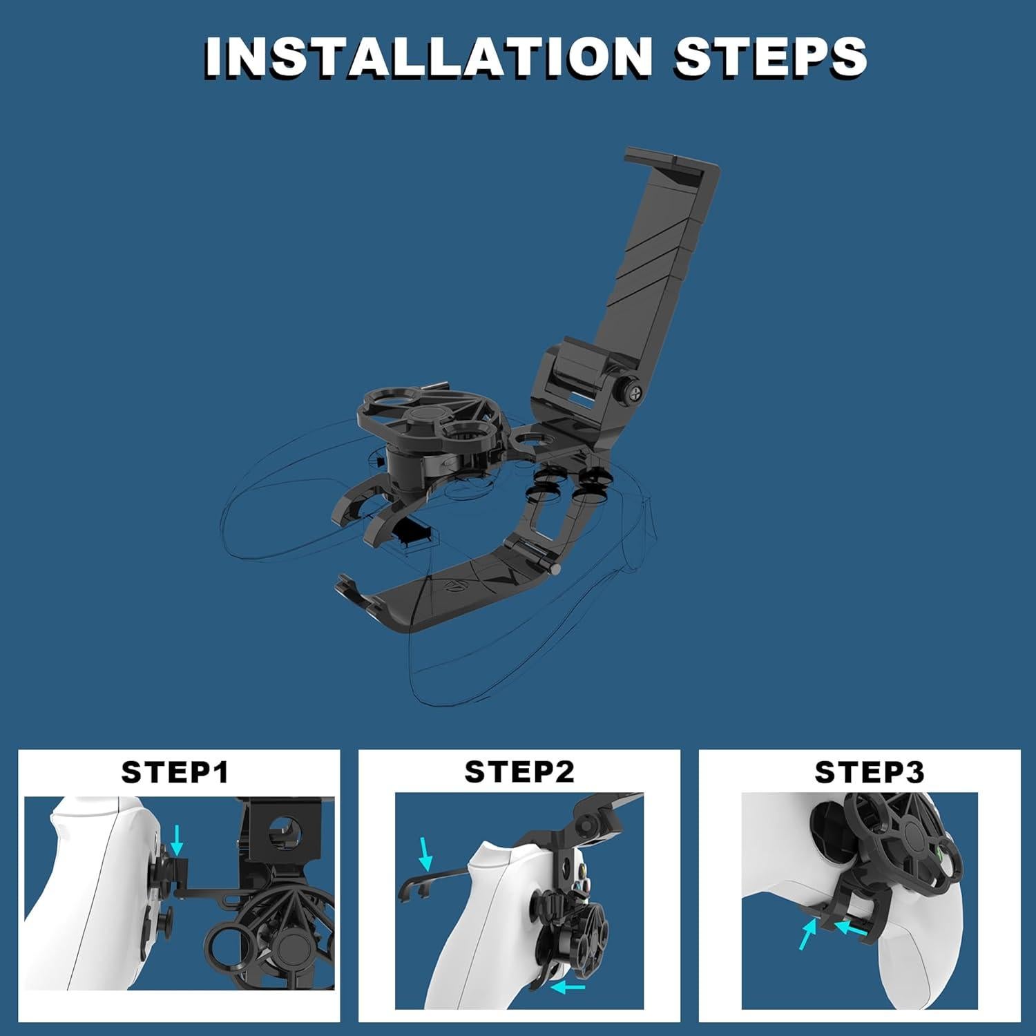 Mini Volante TXW con Soporte para Teléfono Xbox Blanco