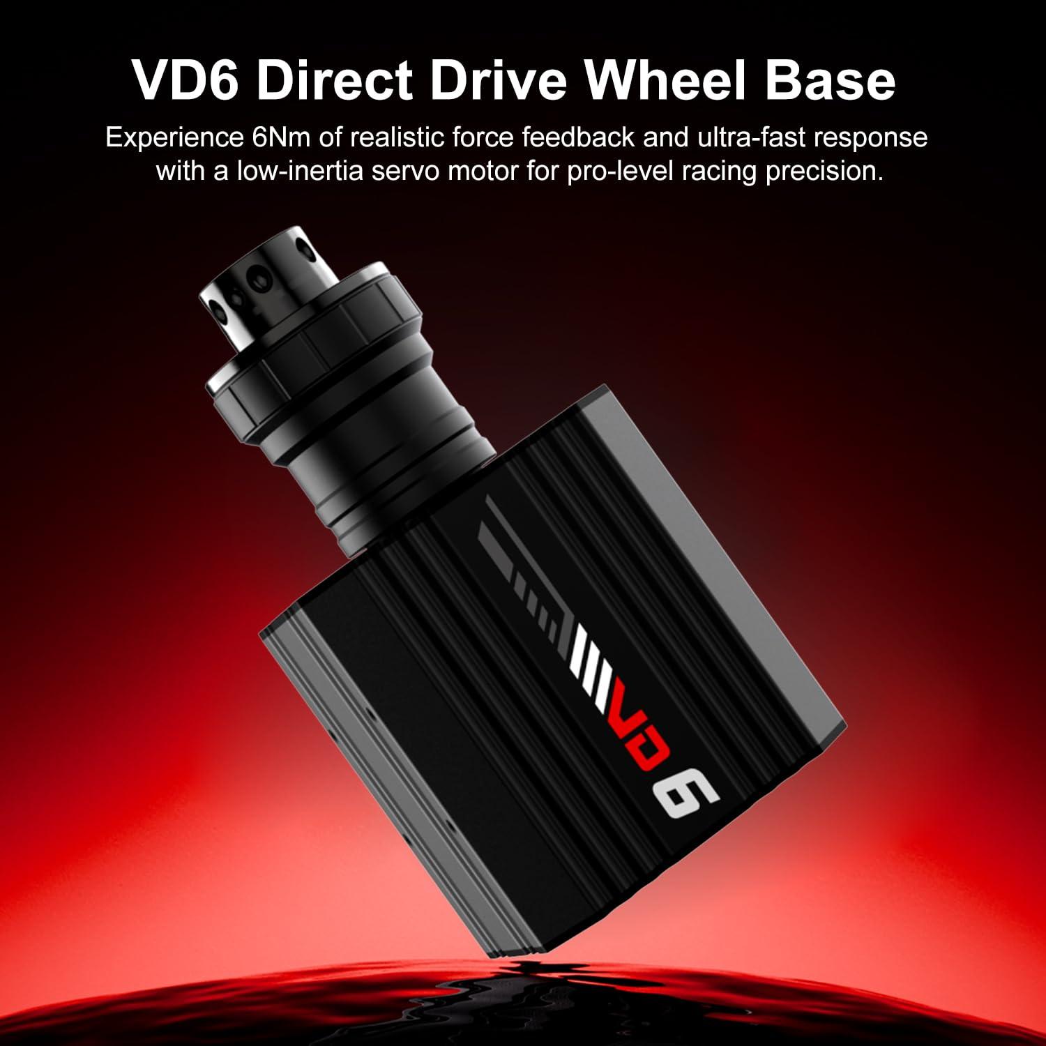 Base de Volante PXN VD6 Direct Drive 6Nm para PC