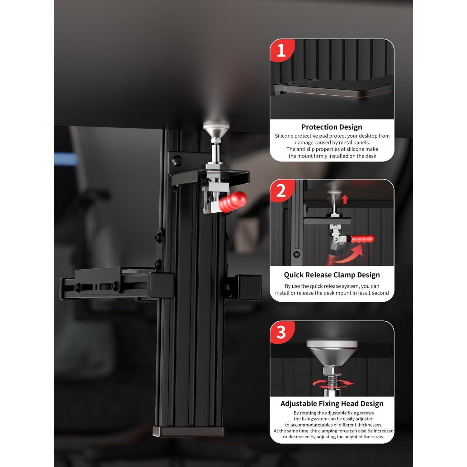 Soporte de Escritorio para Simulador de Vuelo VTUIFBT Estándar