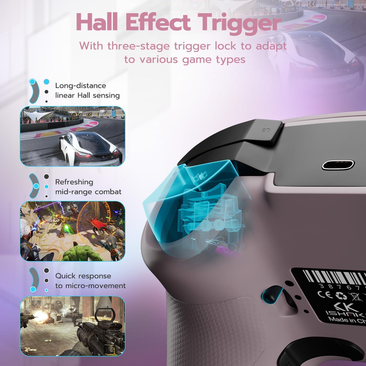 Controlador Inalámbrico ISHAKO para Juegos - 1000Hz, 1200mAh