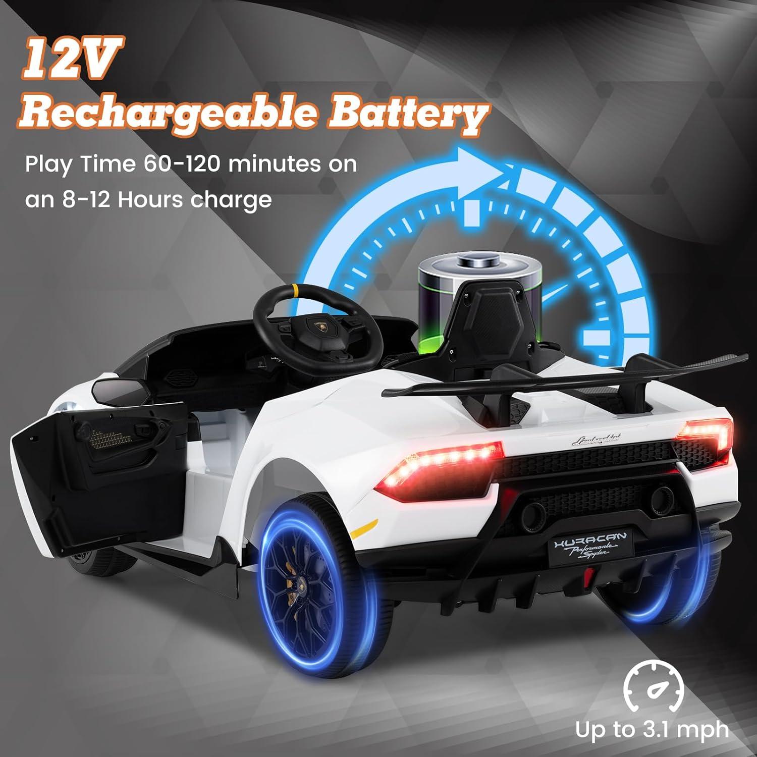 Coche Eléctrico Lamborghini Huracan INFANS 12V Control Remoto