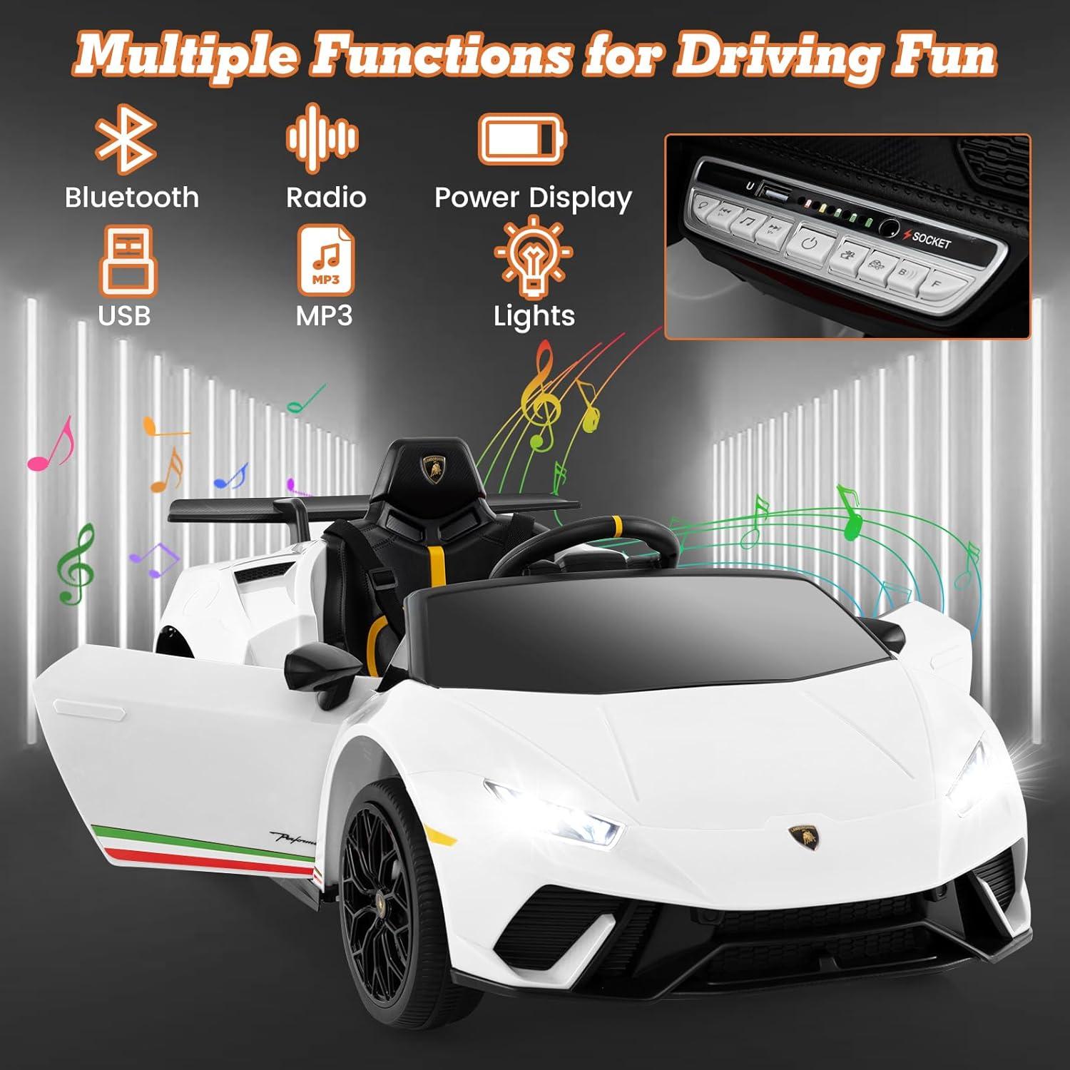 Coche Eléctrico Lamborghini Huracan INFANS 12V Control Remoto