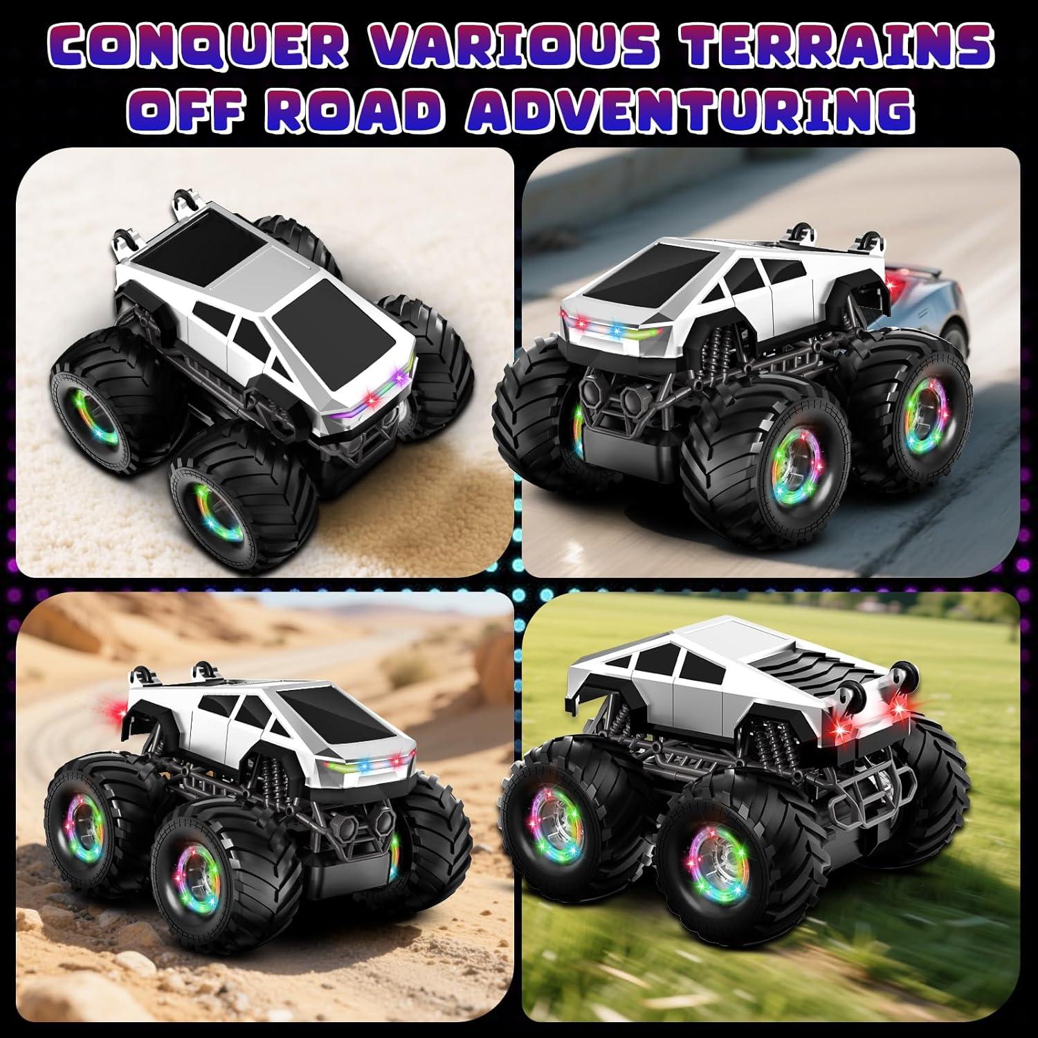 Coche RC Monstruo Tubkam 1:18 4WD Luz y Música Recargable