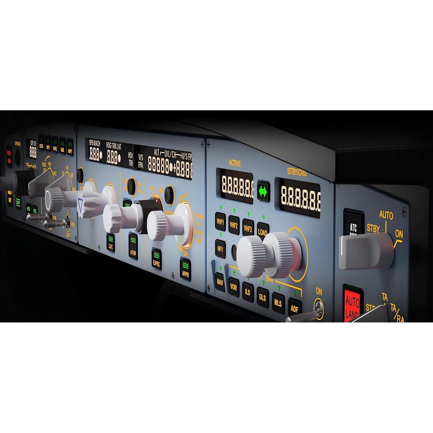 Panel de Gestión de Radio WINGFLEXSIM A320RMP CUBE para Simulador de Vuelo