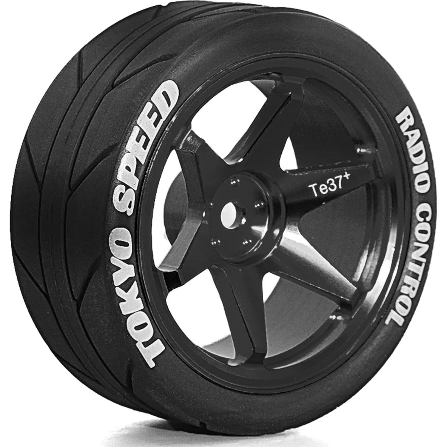 Ruedas Drift RC 1:10 REDSPIDER Aluminio 12mm Hex 4PCS Negro