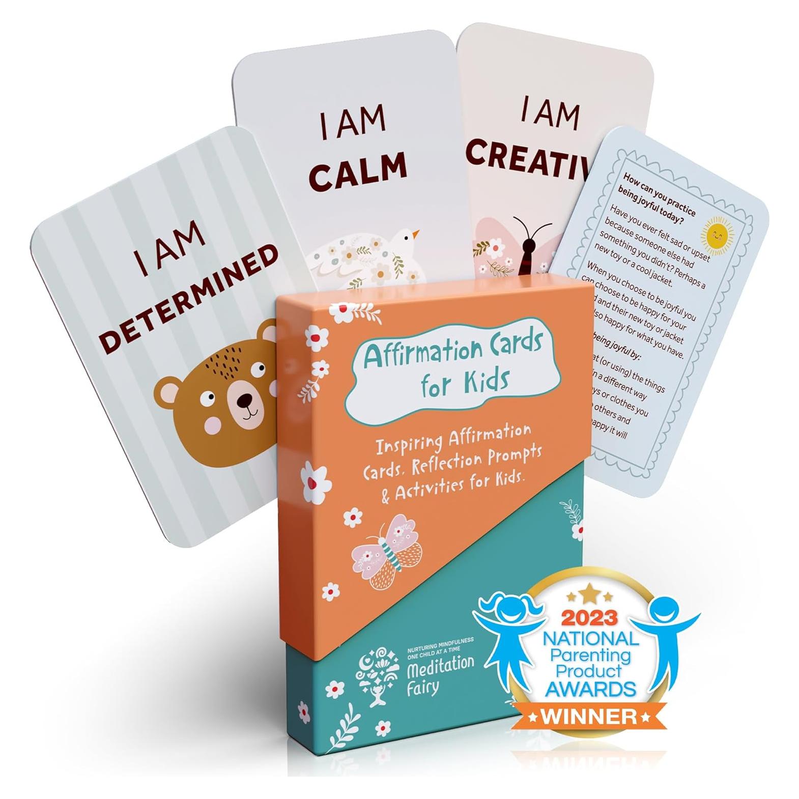 Tarjetas de Afirmaciones para Niños Meditation Fairy - 30 Tarjetas de Mindfulness