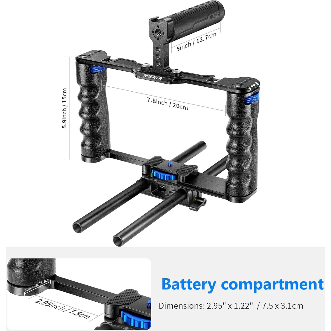 Jaula de Aluminio NEEWER para Cámara DSLR/Sin Espejo