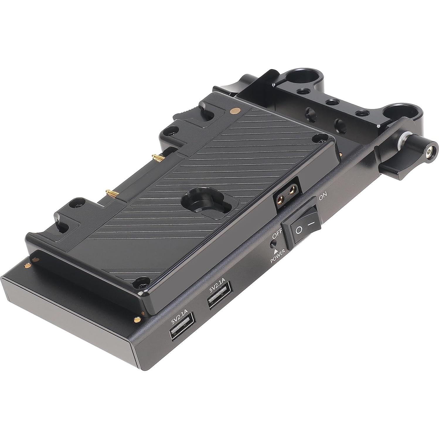 Placa de Batería Fotga Montaje Dorado 15mm con Salidas D-Tap