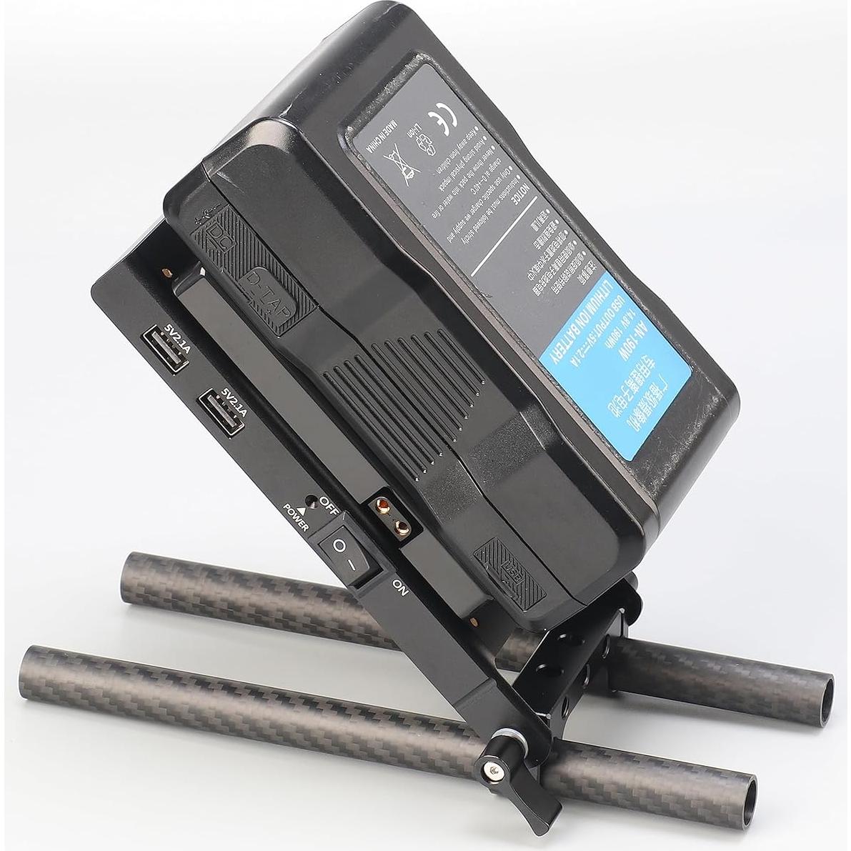 Placa de Batería Fotga Montaje Dorado 15mm con Salidas D-Tap