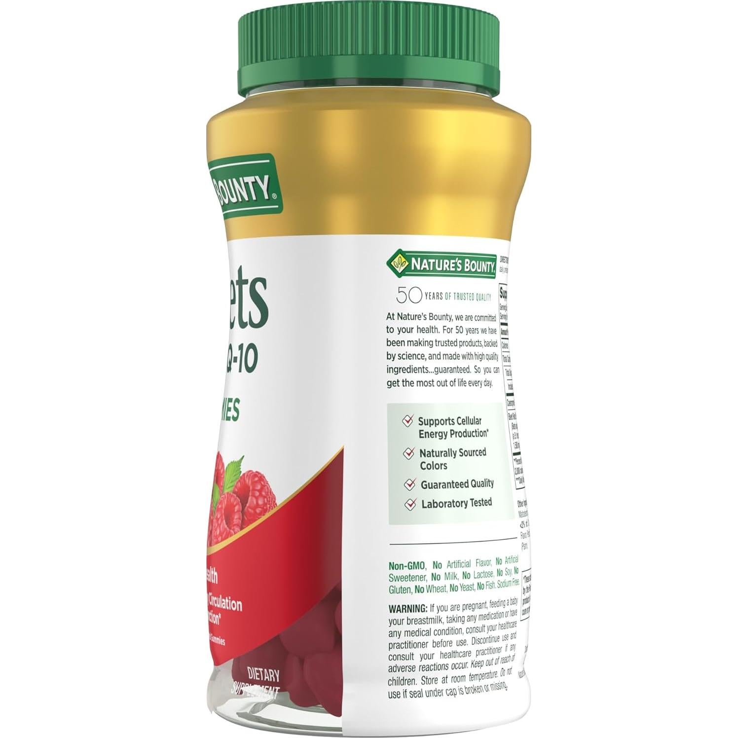 Gomitas de Remolacha y Co Q-10 Nature's Bounty 60 Unidades