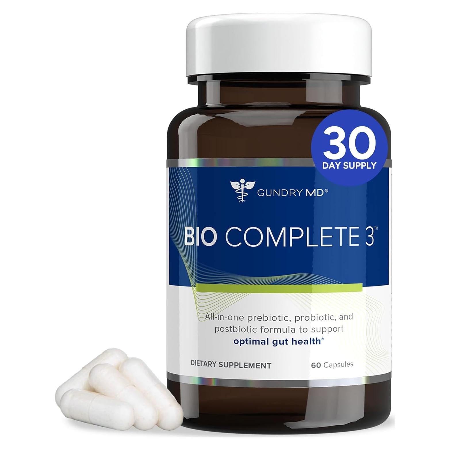 Probioticos Bio Complete 3 Gundry MD 30 Días Salud Digestiva