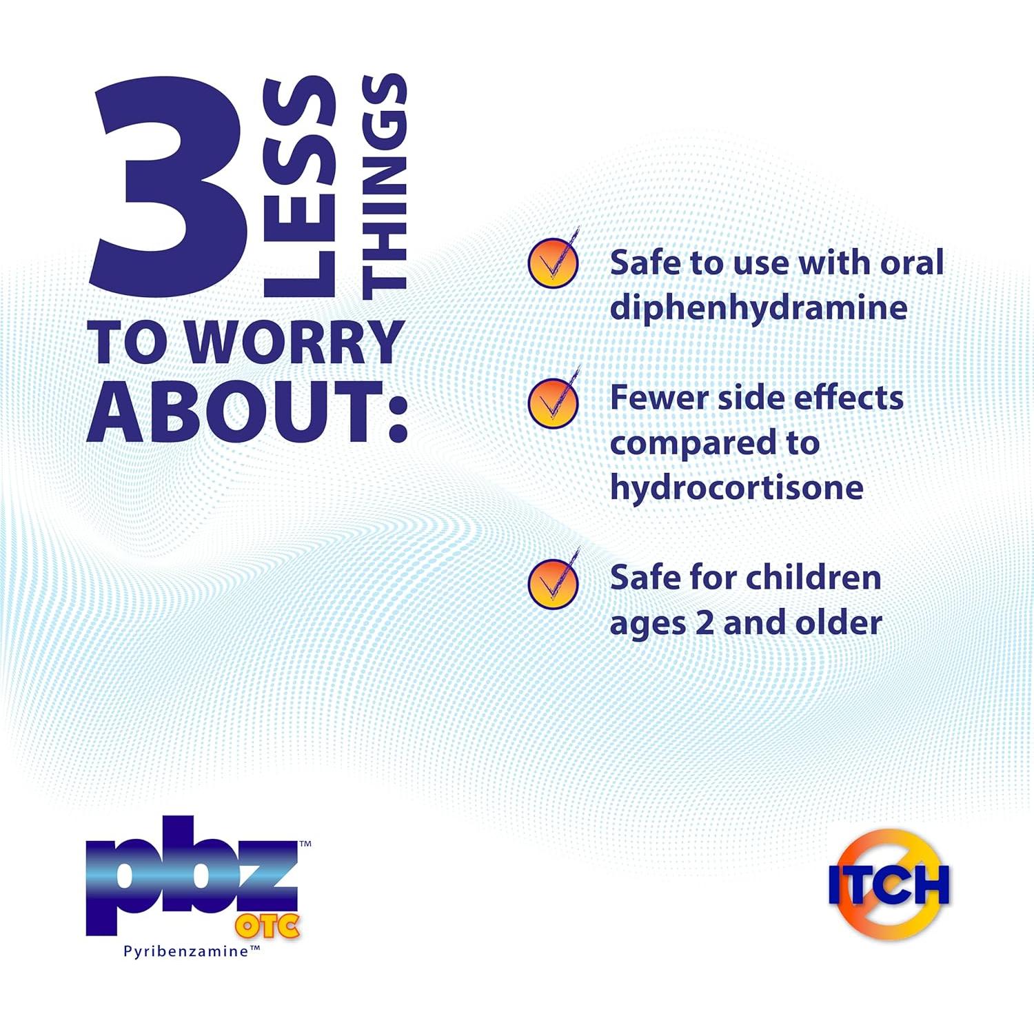 Crema Antihistamínica PBZ OTC 28.35 g - Alivio Picazón Niños y Adultos