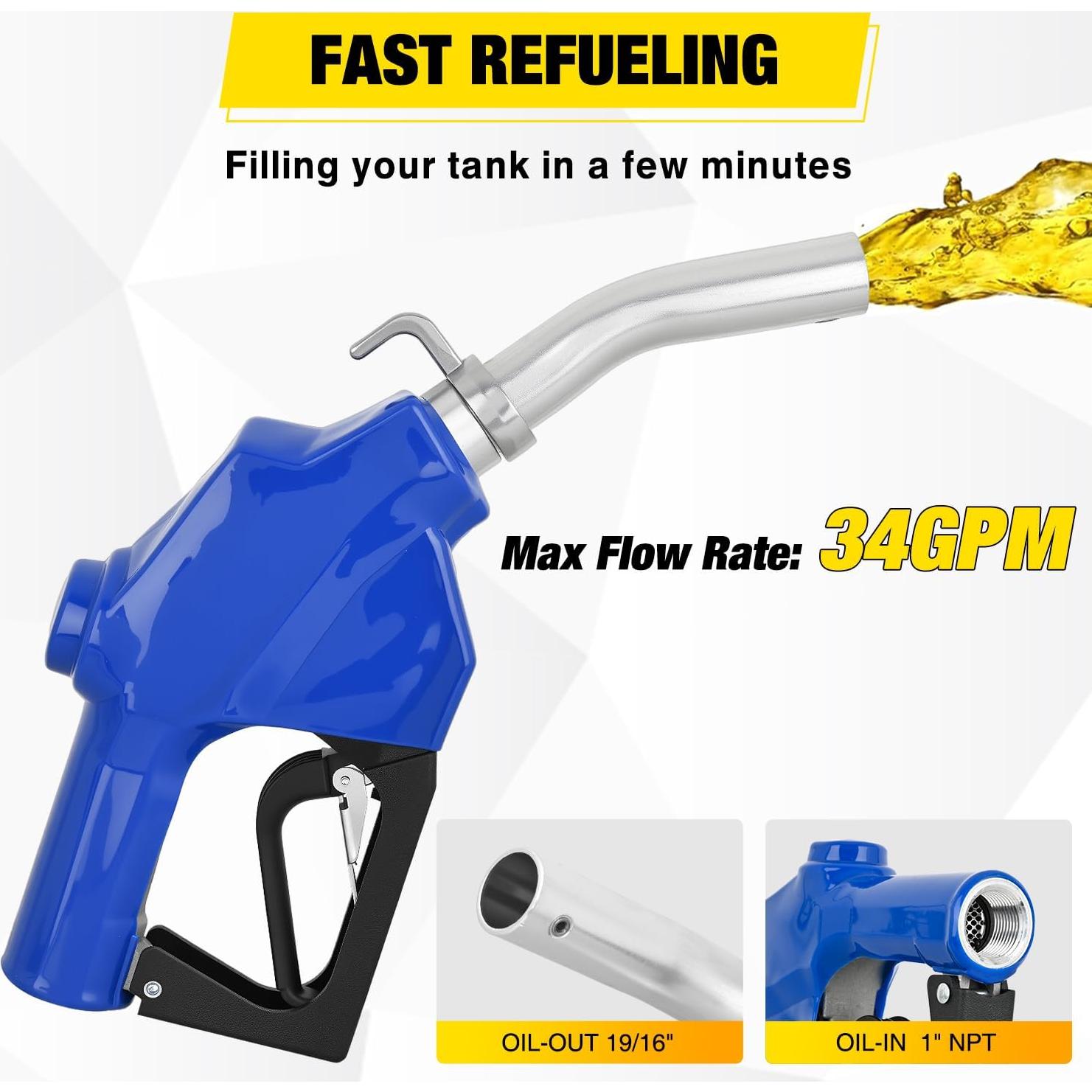 Boquilla de Combustible Nilight 1" NPT Automática 2.04 kg