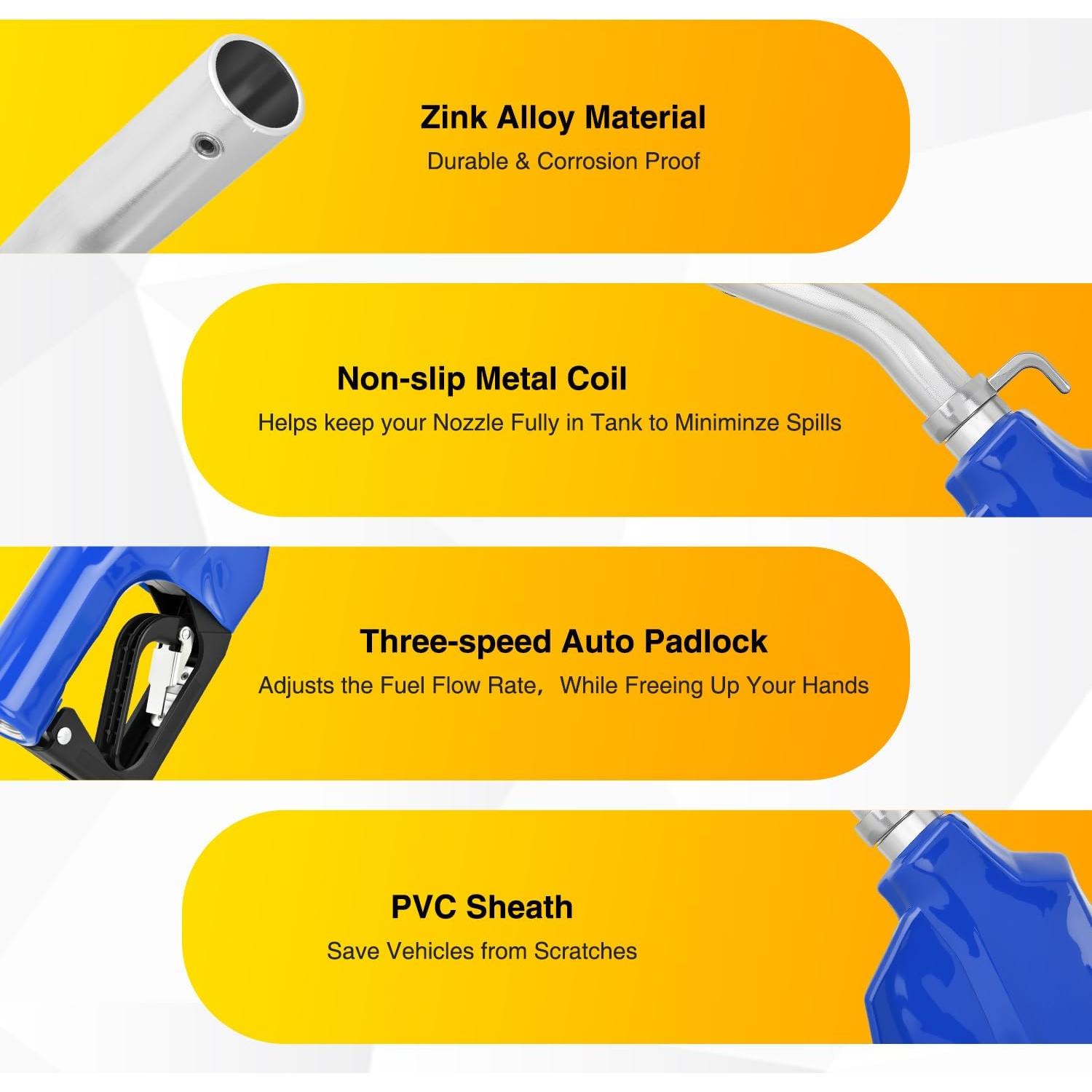 Boquilla de Combustible Nilight 1" NPT Automática 2.04 kg