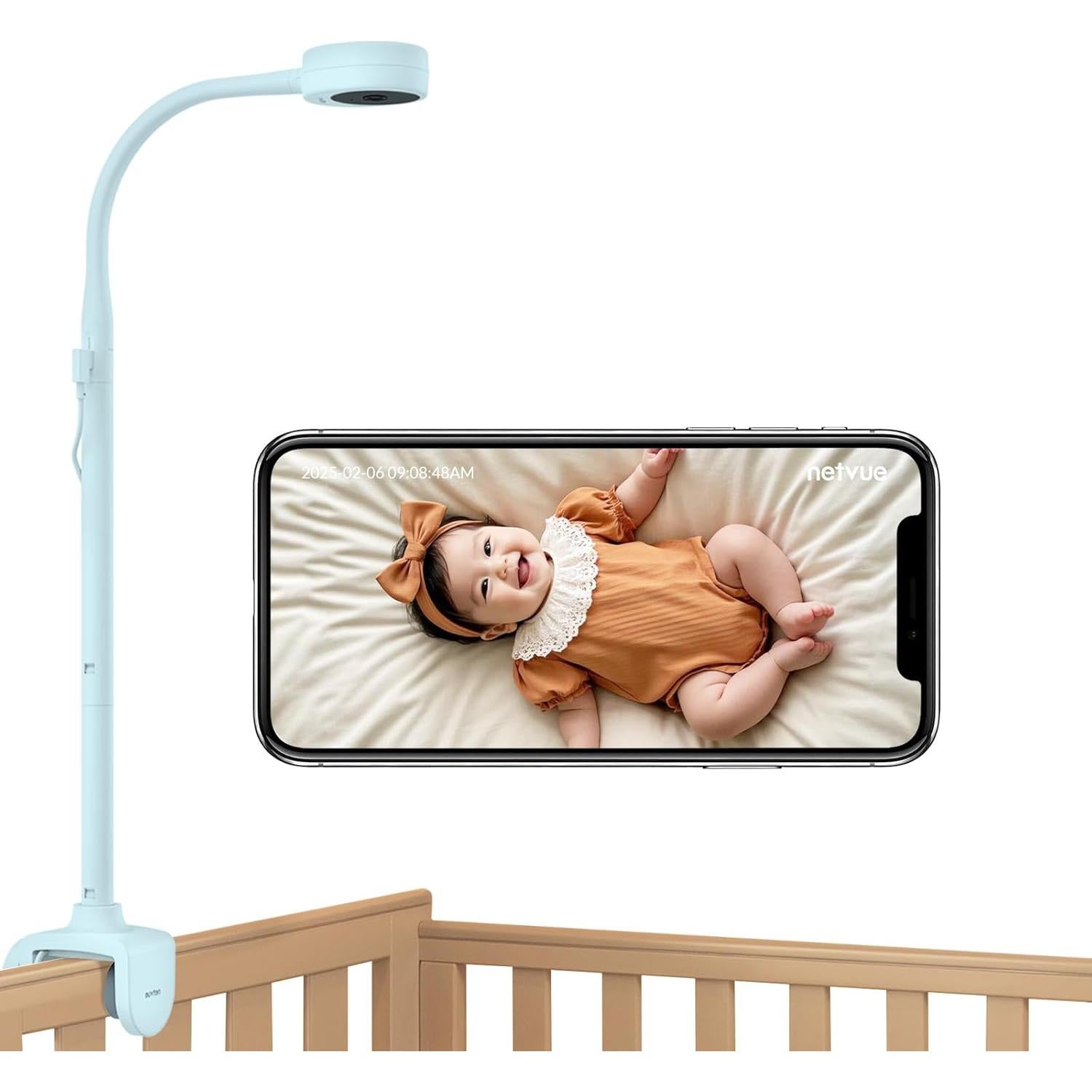 Cámara para Bebés NETVUE Peekababy 1080p Wi-Fi Azul