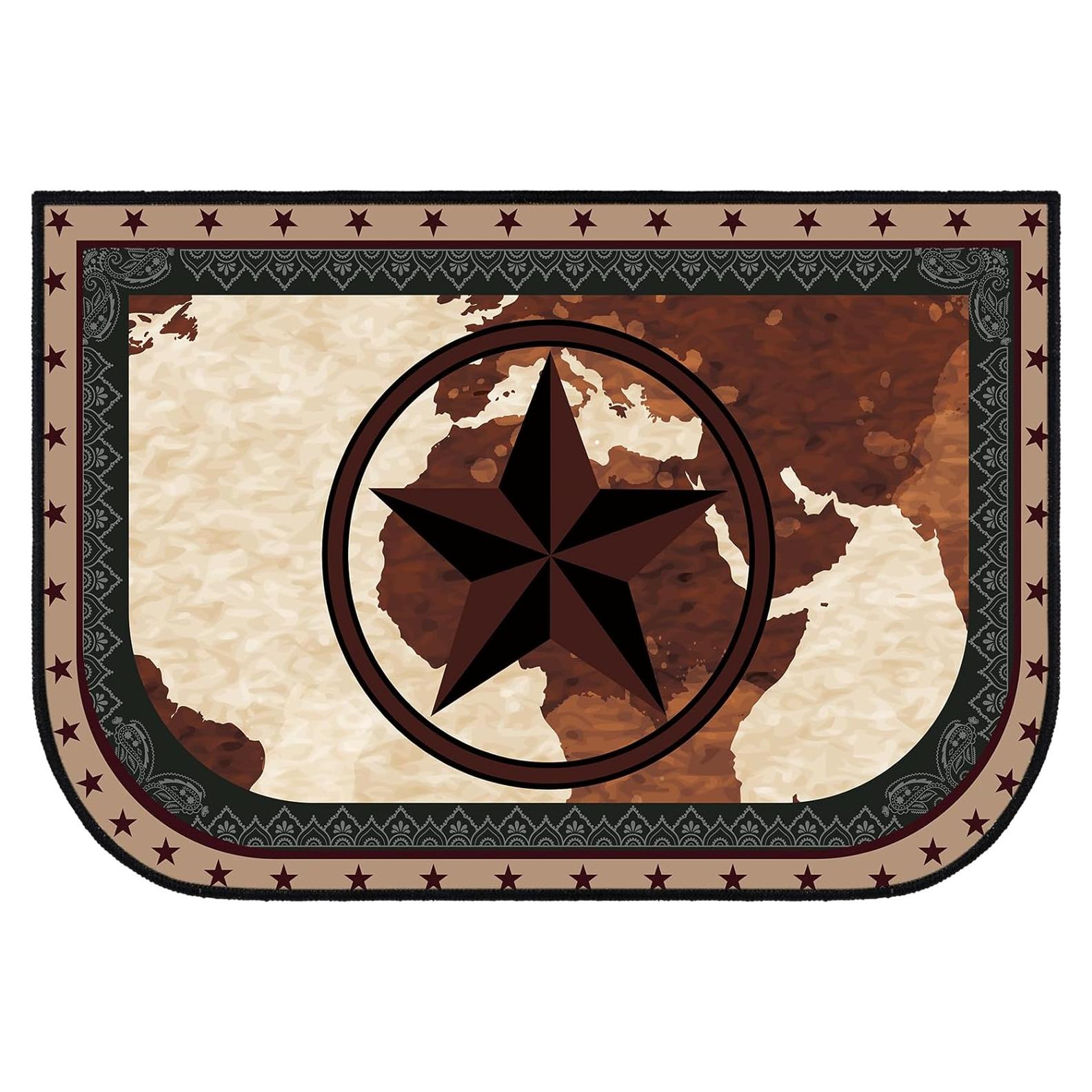 Alfombra Semicircular Antideslizante Demissle 61x91 cm Resistente al Calor