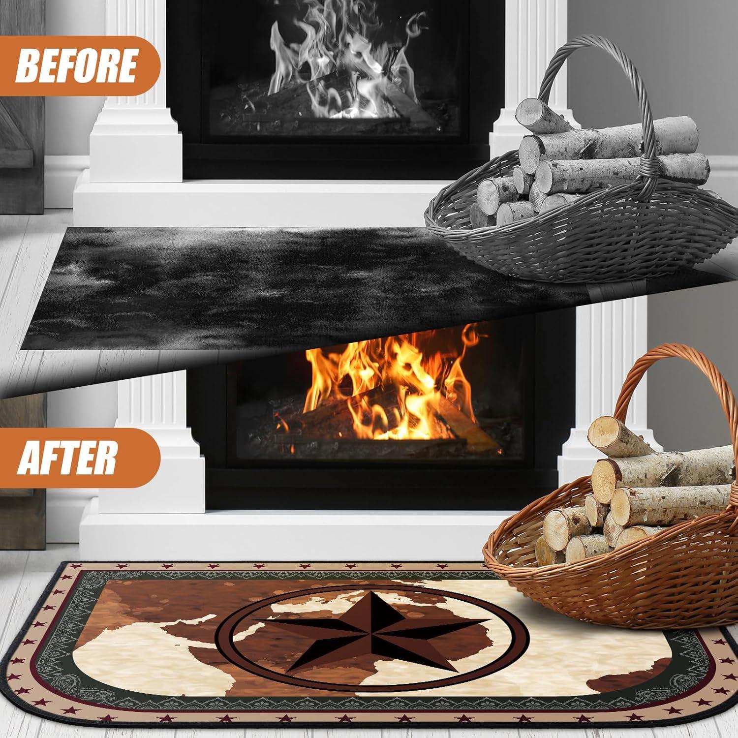 Alfombra Semicircular Antideslizante Demissle 61x91 cm Resistente al Calor