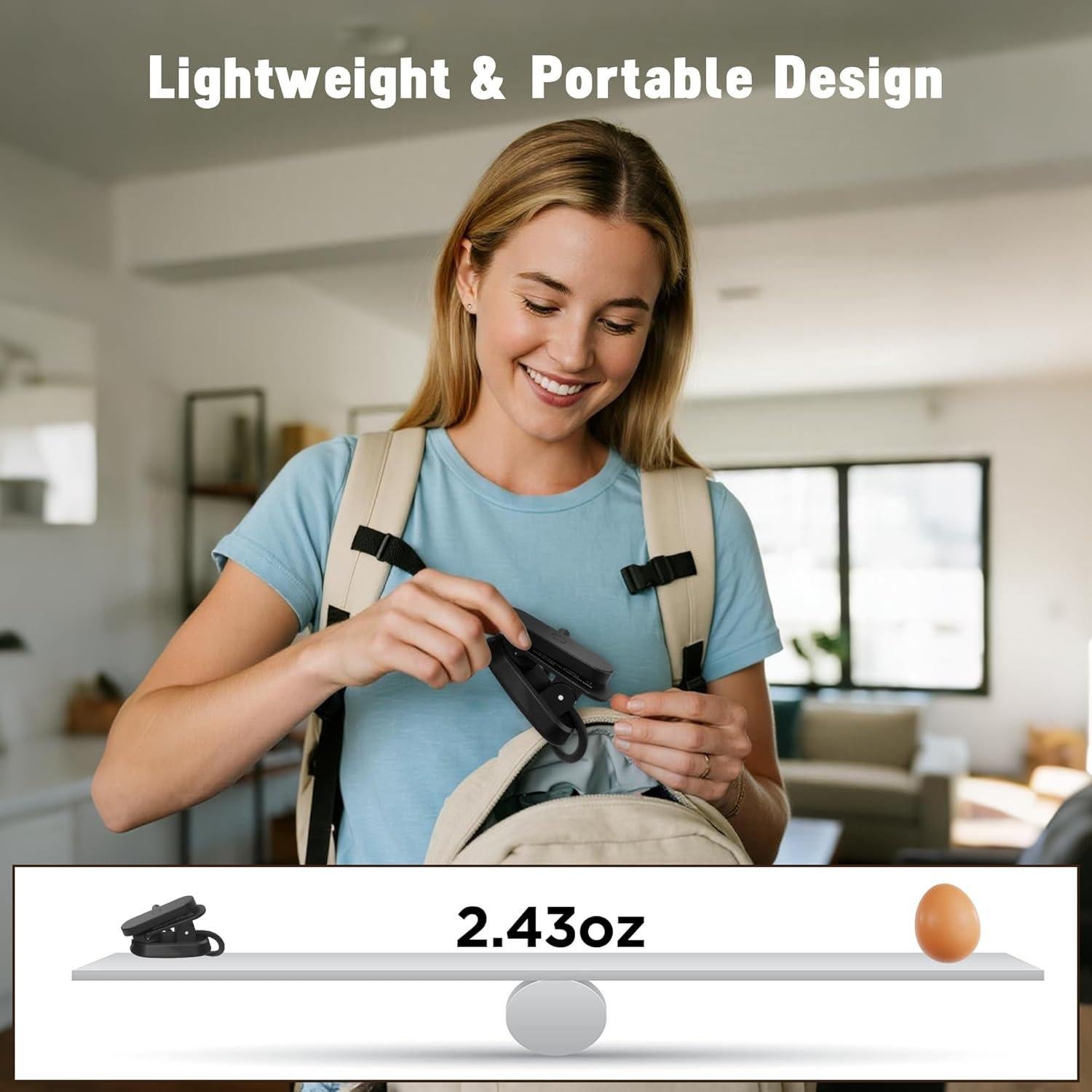 Luz de libro recargable YOLLBER BL-T01 14 LEDs 3 modos