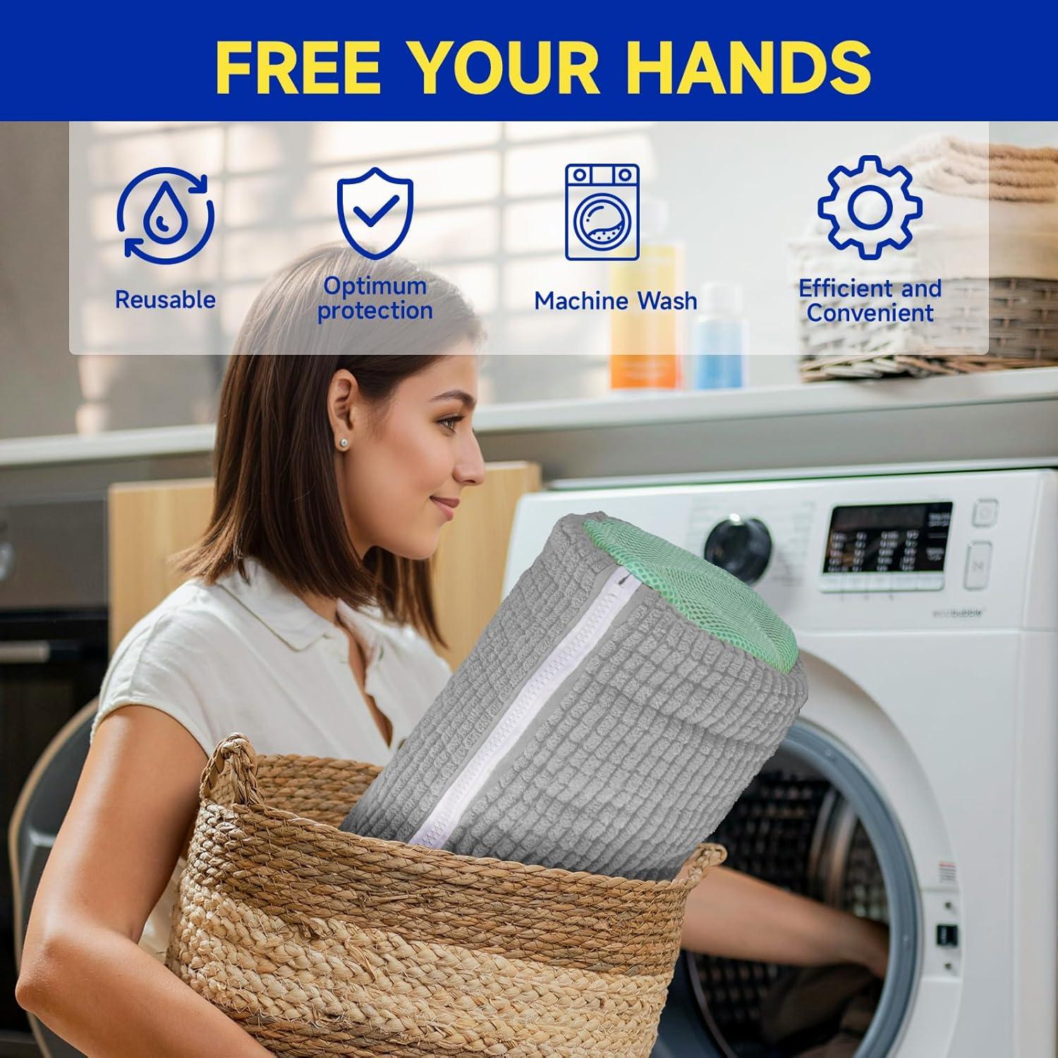 Bolsa de Lavado de Zapatos VOULLY 2 Unidades Gris 39x19 cm