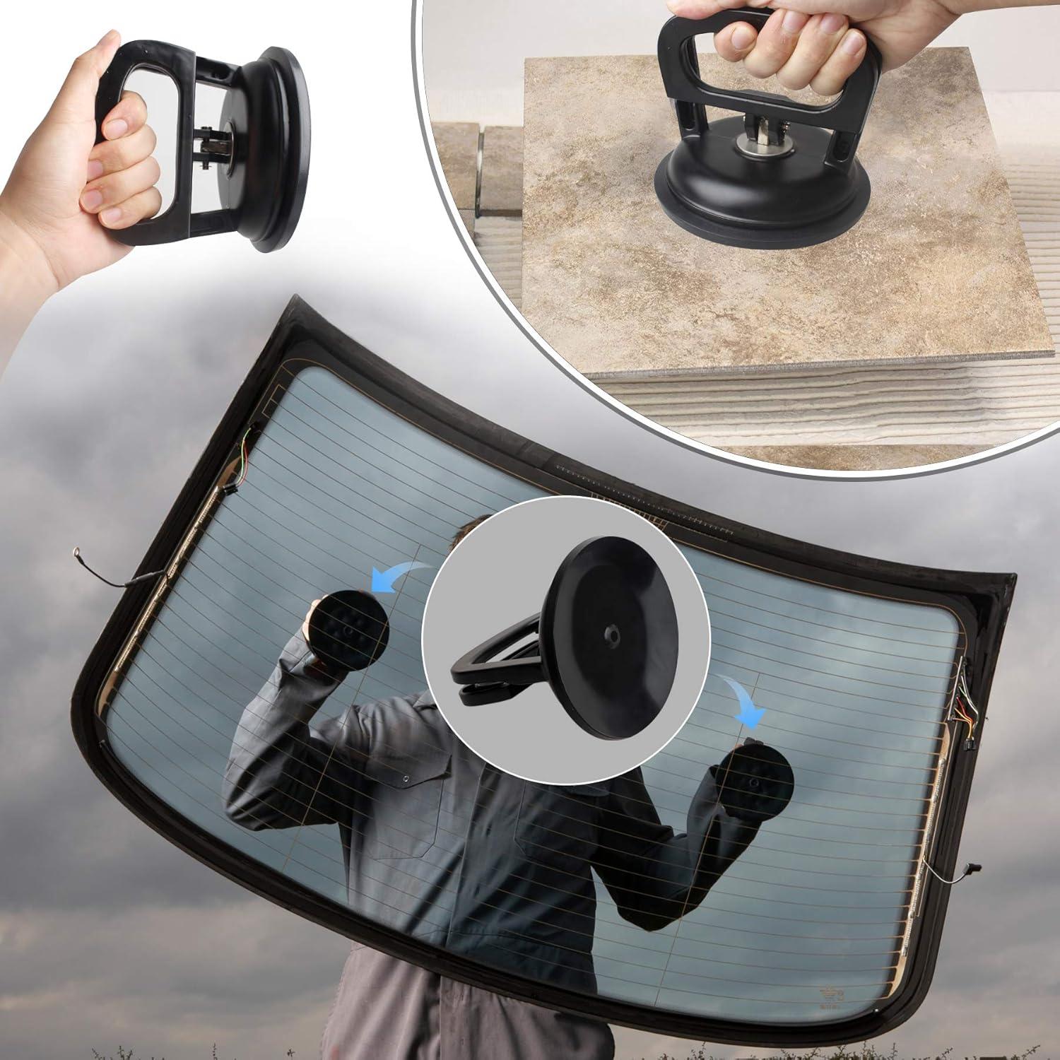 Ventosa de vidrio FCHO BDZ-02 con mango de aluminio 12.45 cm