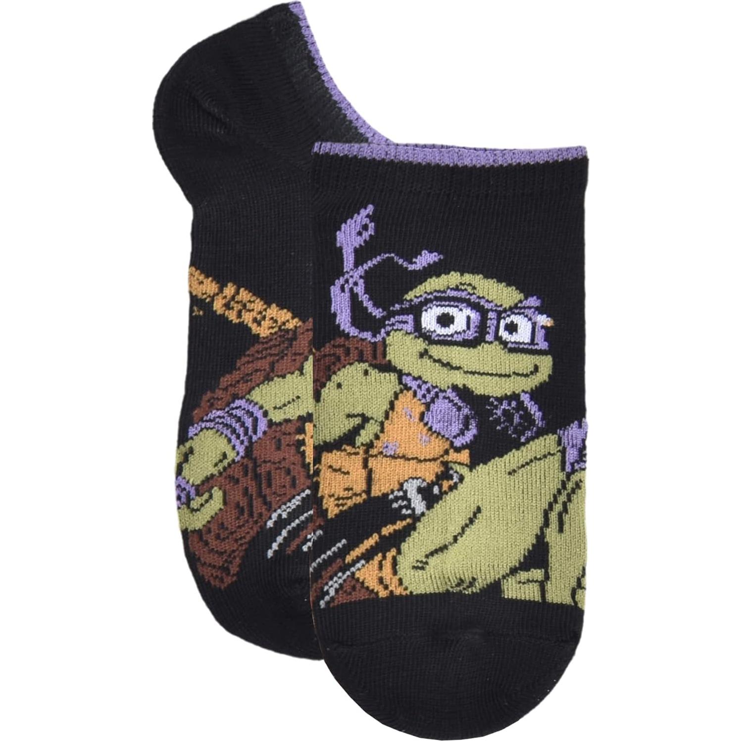 Calcetines sin mostrar Tortugas Ninja para niños - 6 pares