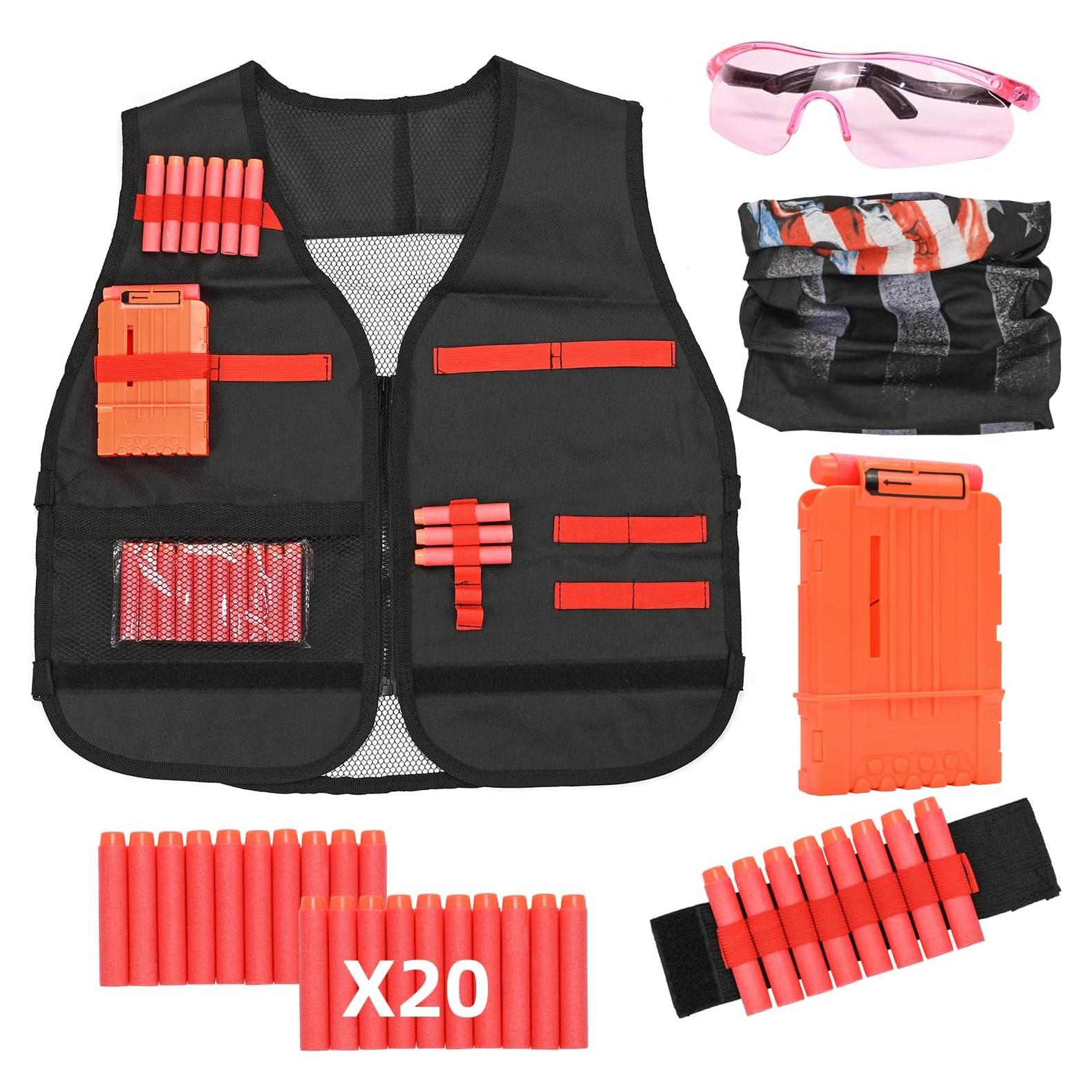Kit Chaleco Táctico NERF con Dardos y Accesorios para Niños