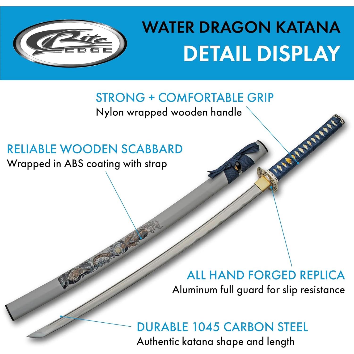 Katana Samurai Replica SZCO 39" Acero Carbono con Funda ABS