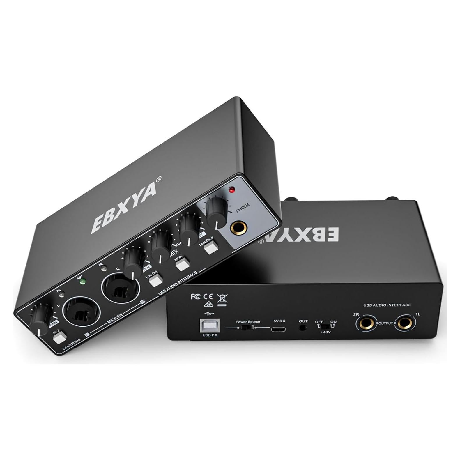 Interfaz de Audio USB EBXYA 24-bit/192kHz para PC y Mac