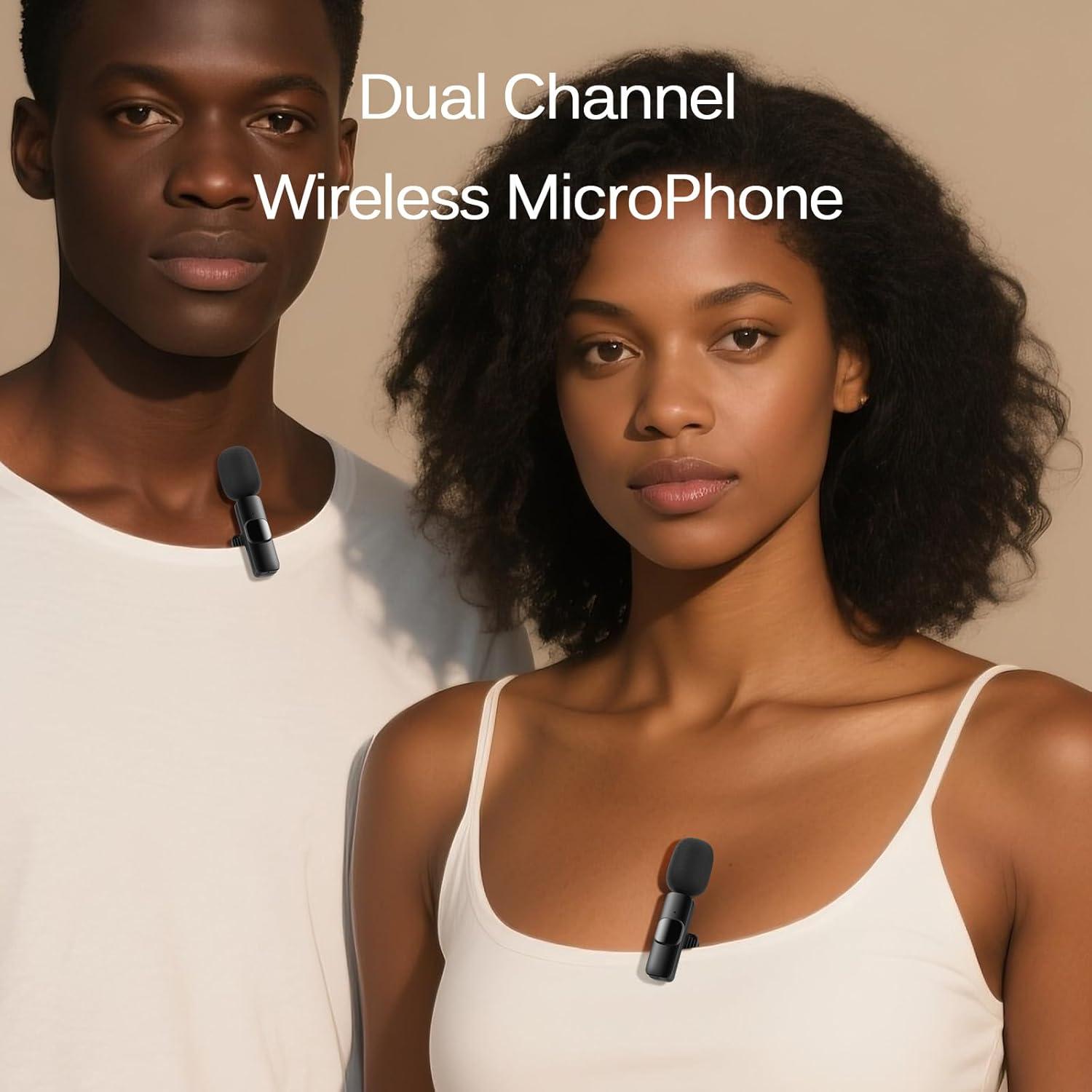 Micrófono Lavalier Inalámbrico LIZHUZHONG K9 para iPhone y iPad