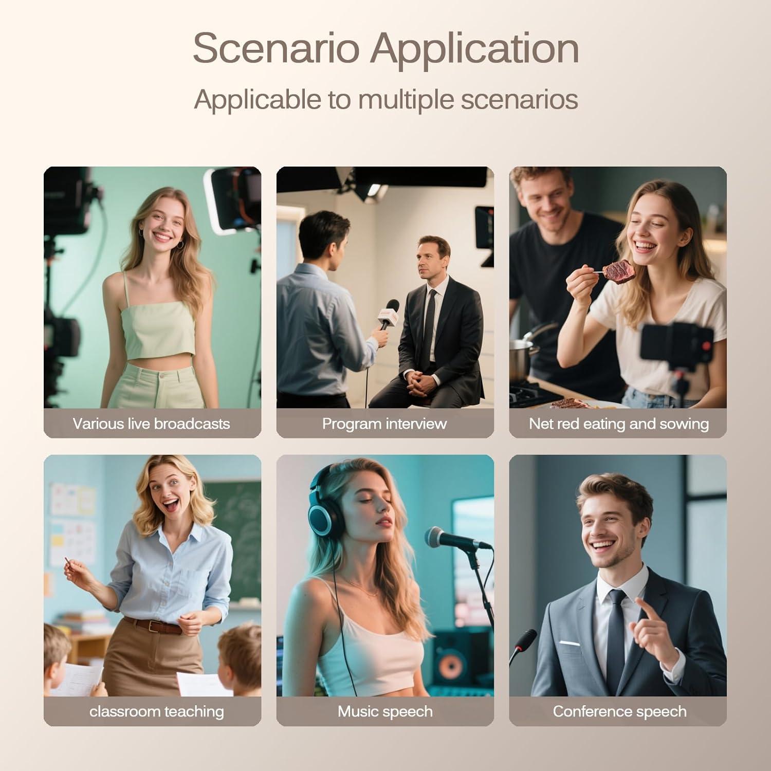 Micrófono Lavalier Inalámbrico LIZHUZHONG K9 para iPhone y iPad