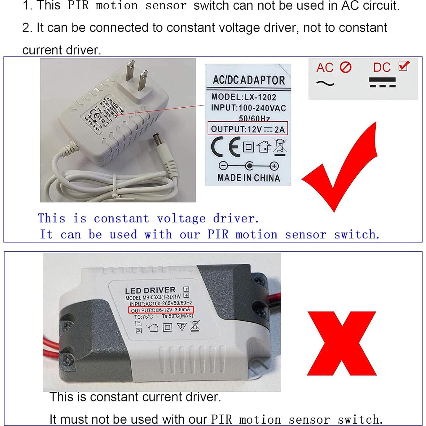 Interruptor de Movimiento PIR HCSM 3.7V-24V 4A Mini