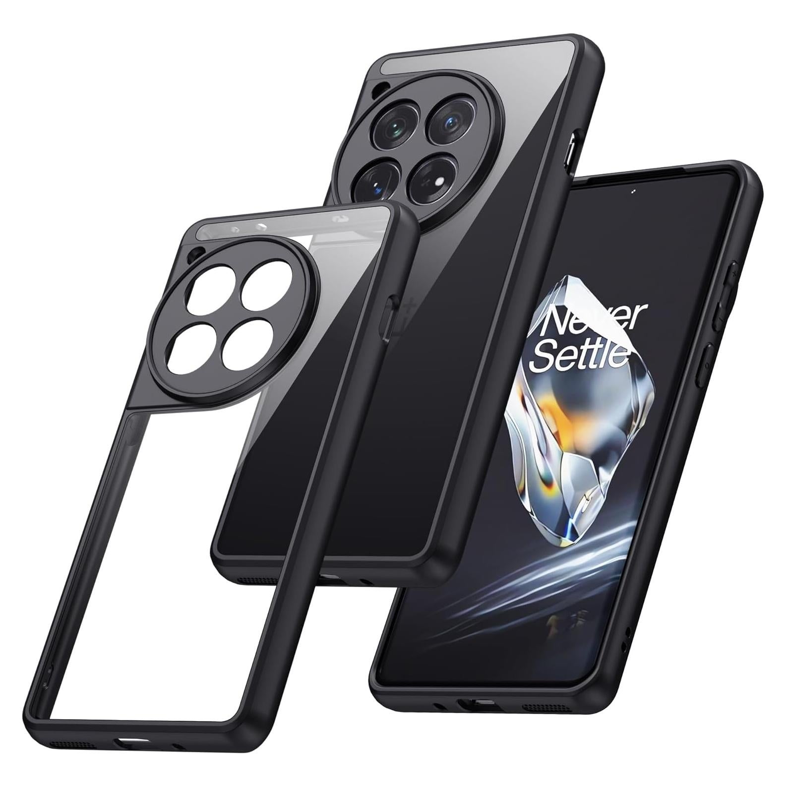 Funda Bumper Antiamarillenta para OnePlus 12 - MAKAVO, Delgado y Ligero