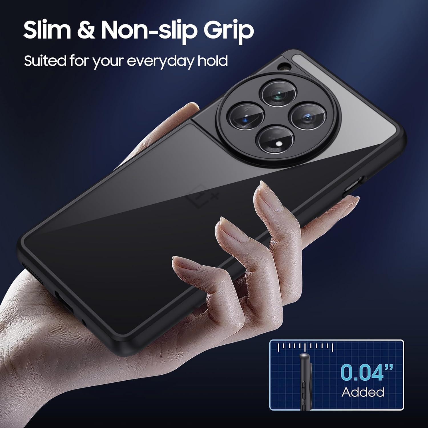 Funda Bumper Antiamarillenta para OnePlus 12 - MAKAVO, Delgado y Ligero