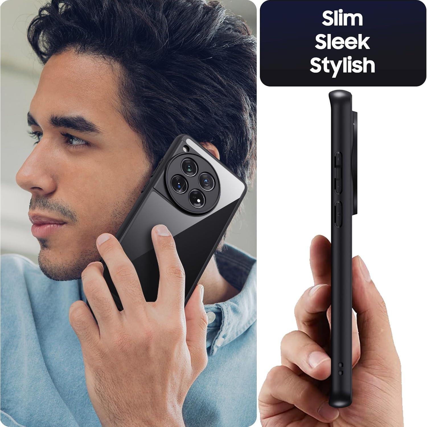 Funda Bumper Antiamarillenta para OnePlus 12 - MAKAVO, Delgado y Ligero