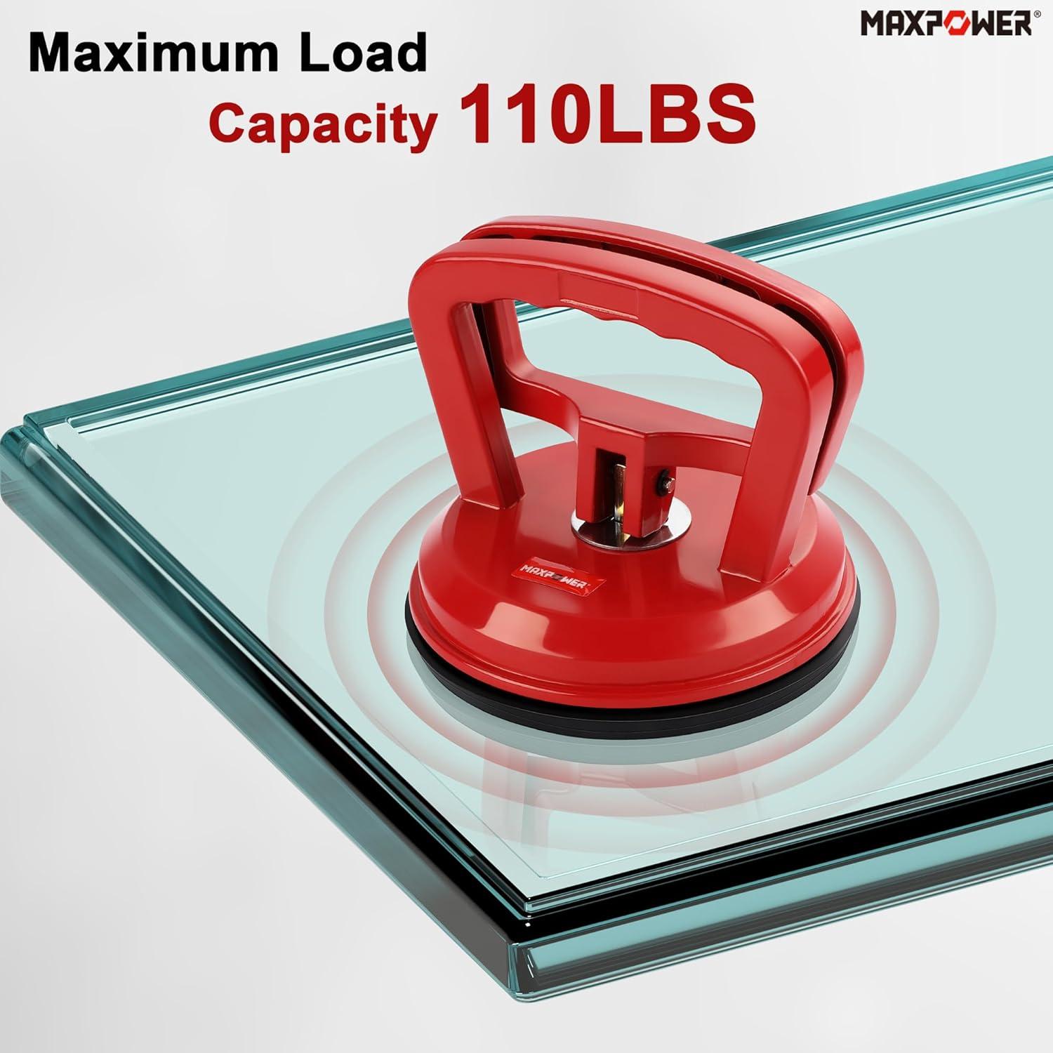 Elevador de Ventosa MAXPOWER 120 mm 49.9 kg Rojo