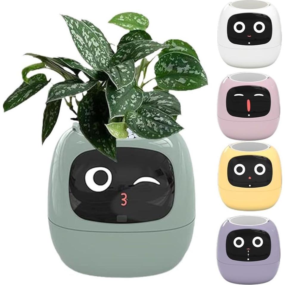 Maceta Inteligente TreasureCave con Sensores Automáticos 29x25cm