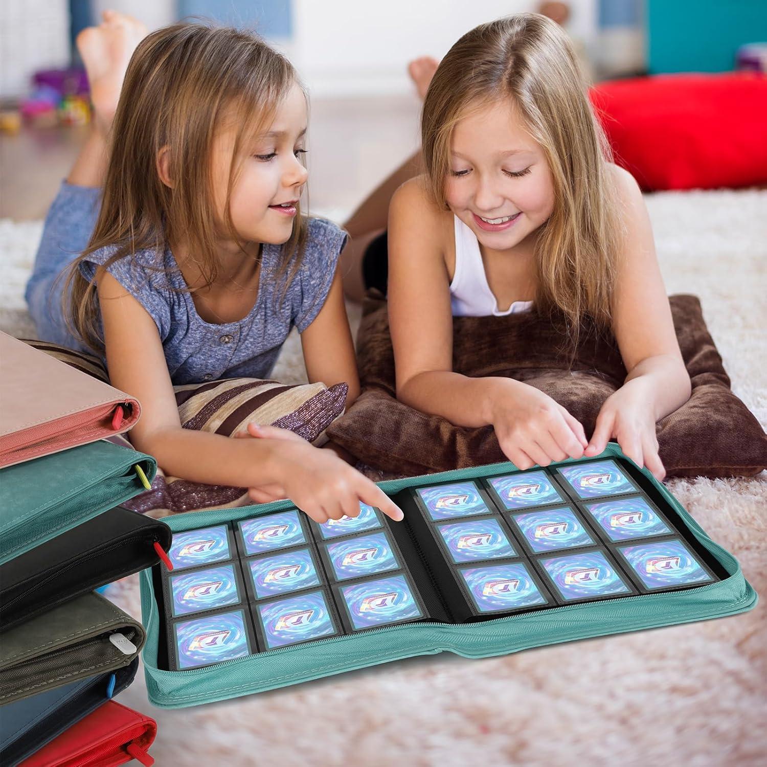 Carpeta de Tarjetas Deoyibu 9 Bolsillos Doble Cara Negra