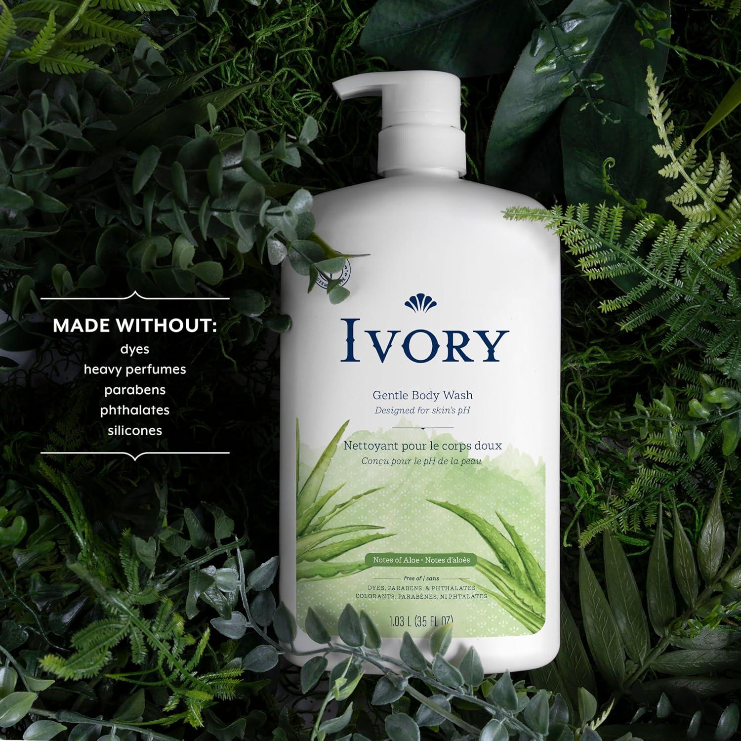 Jabón Corporal Suave Ivory Aloe Vera 992 g - Sin Parabenos