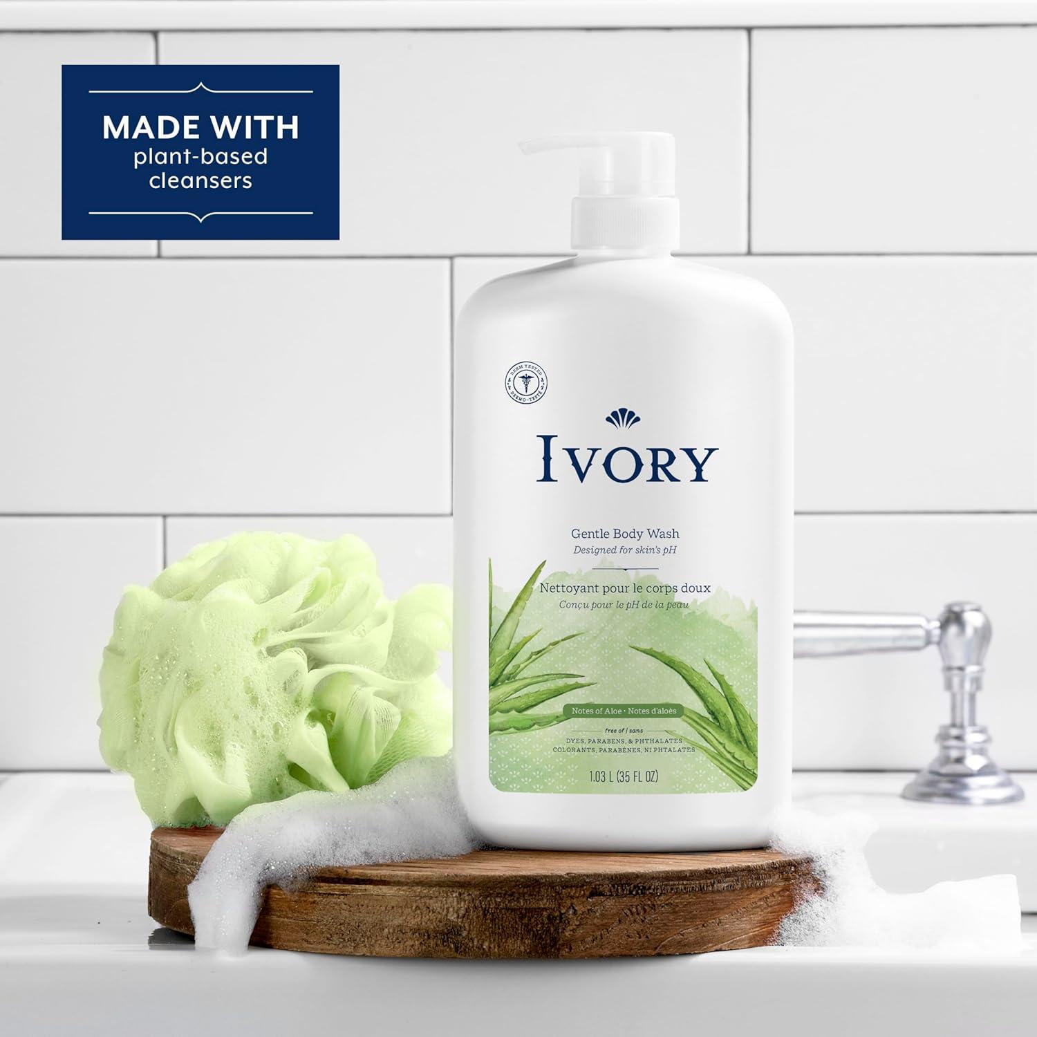 Jabón Corporal Suave Ivory Aloe Vera 992 g - Sin Parabenos