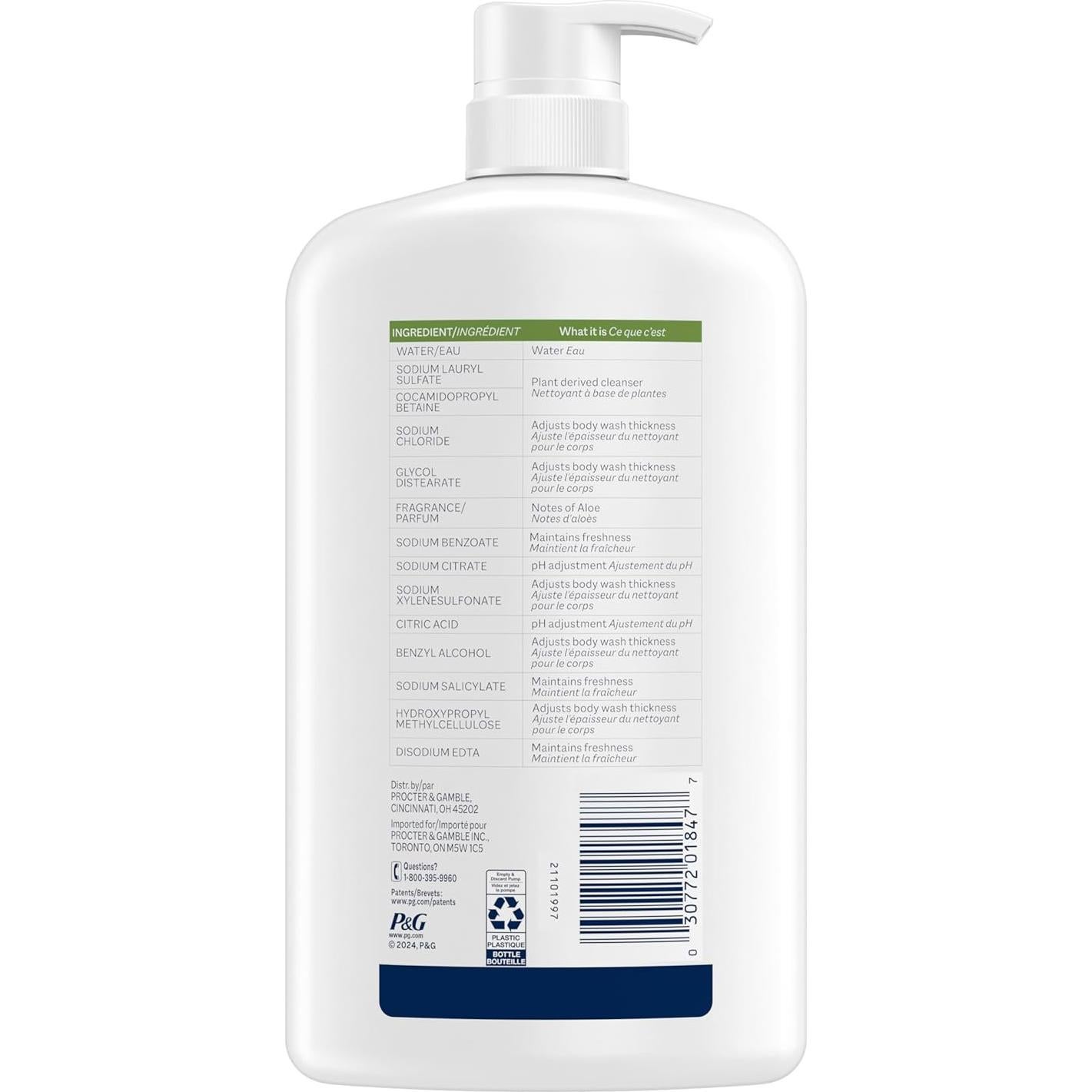 Jabón Corporal Suave Ivory Aloe Vera 992 g - Sin Parabenos