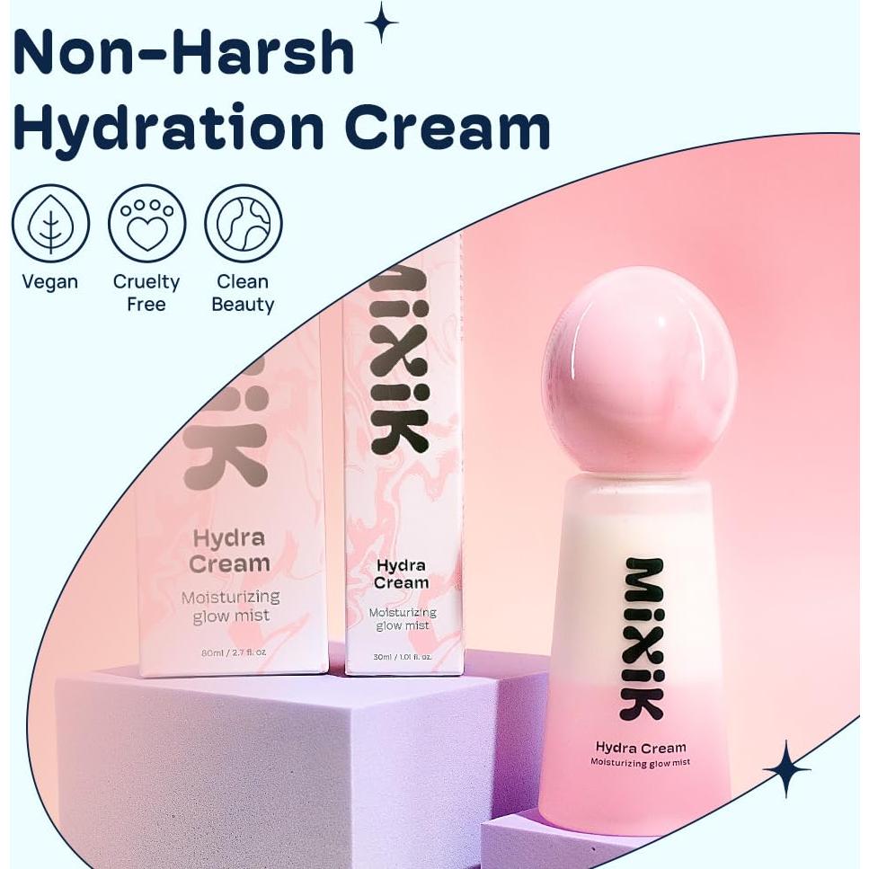 MIXIK Spray Hidratante Facial Mist 80 ml - Aceite Vegetal y Rosa