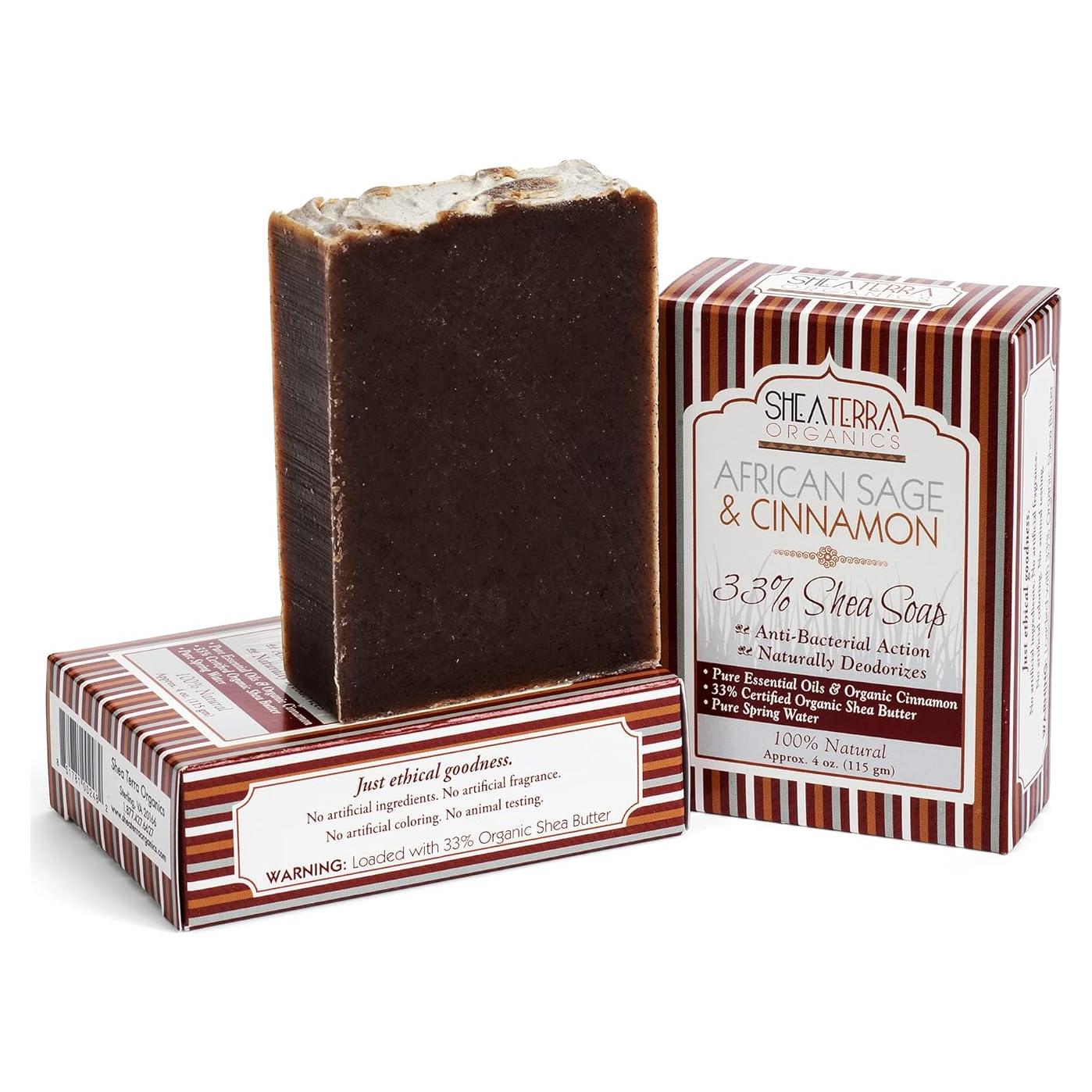 Jabón Natural de Manteca de Karité 33% Shea Terra 127 g