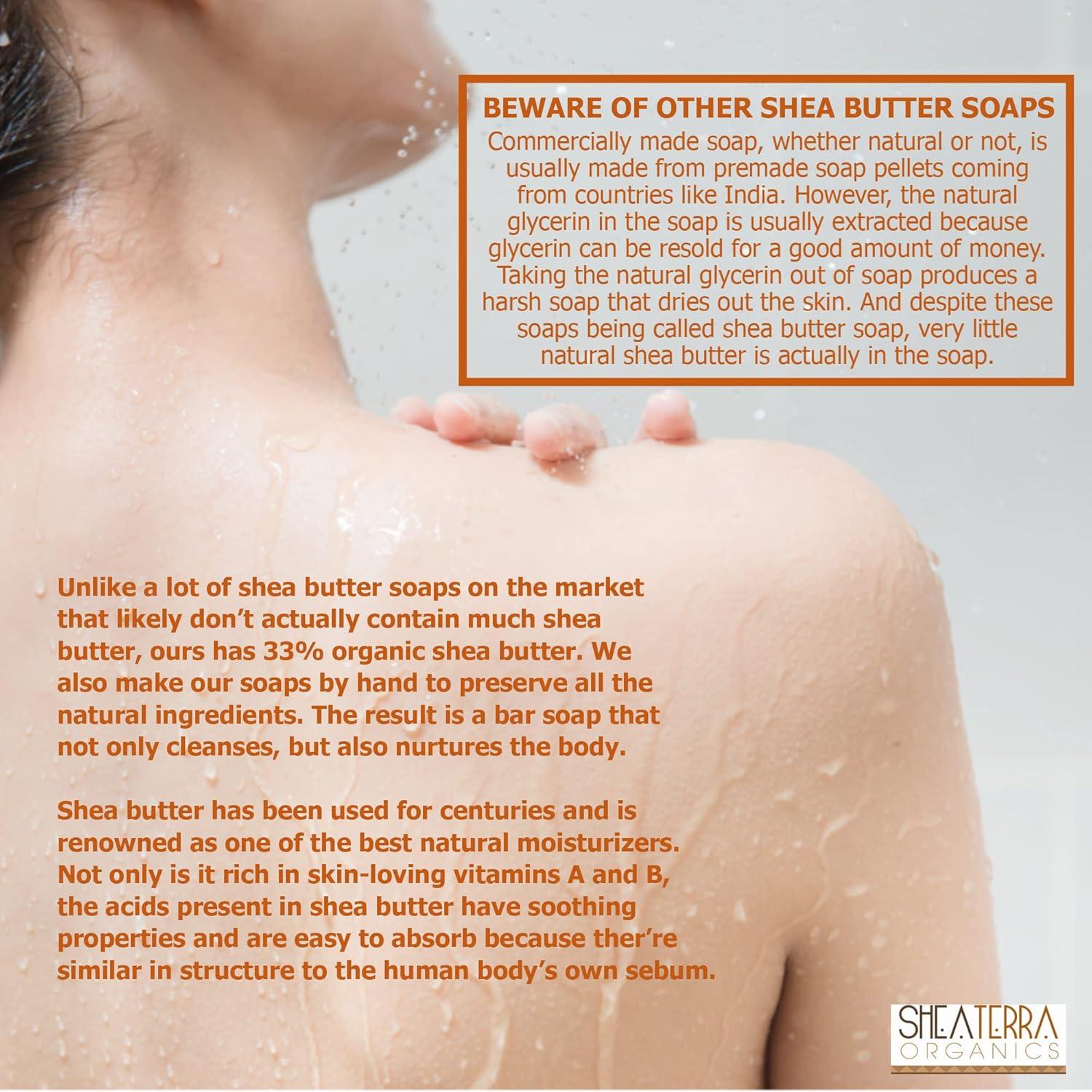 Jabón Natural de Manteca de Karité 33% Shea Terra 127 g