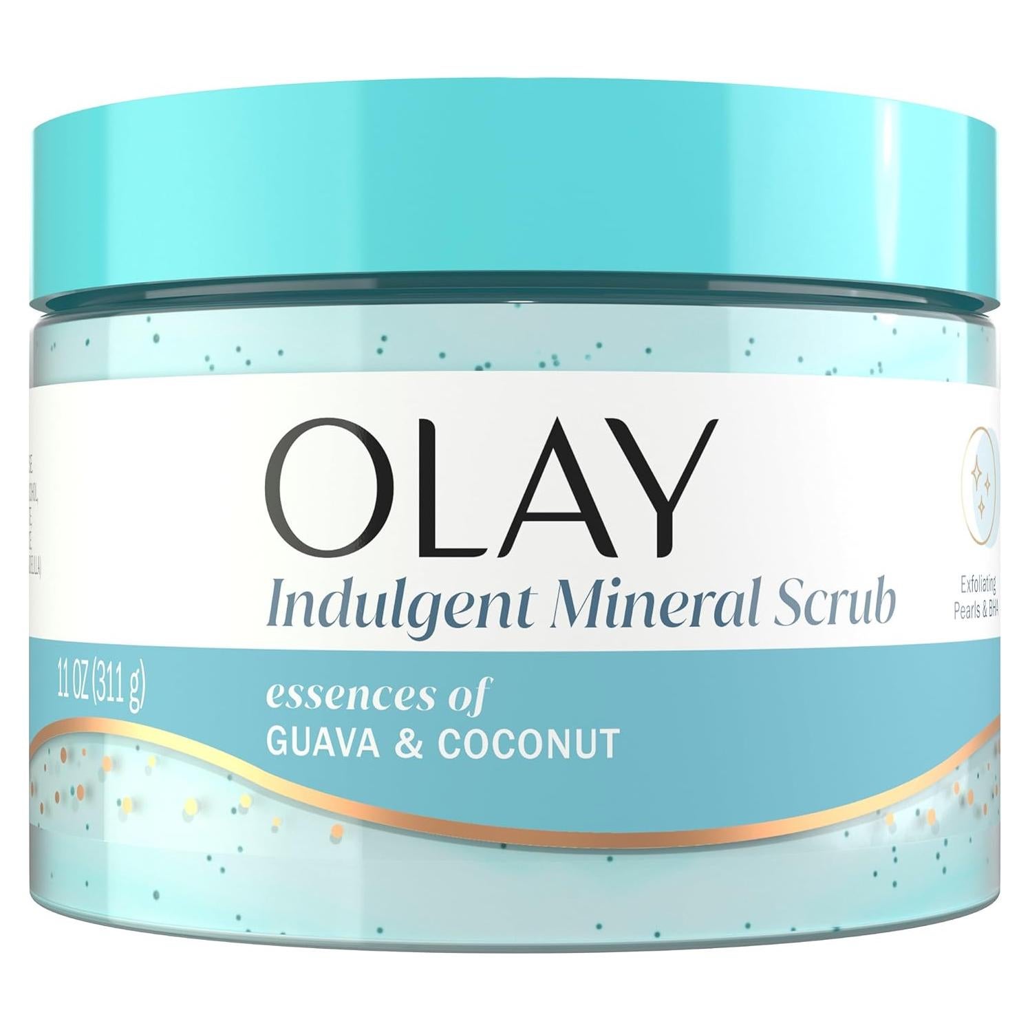 Exfoliante Mineral Olay 311 g - Coco y Guayaba, BHA, Vitamina B3