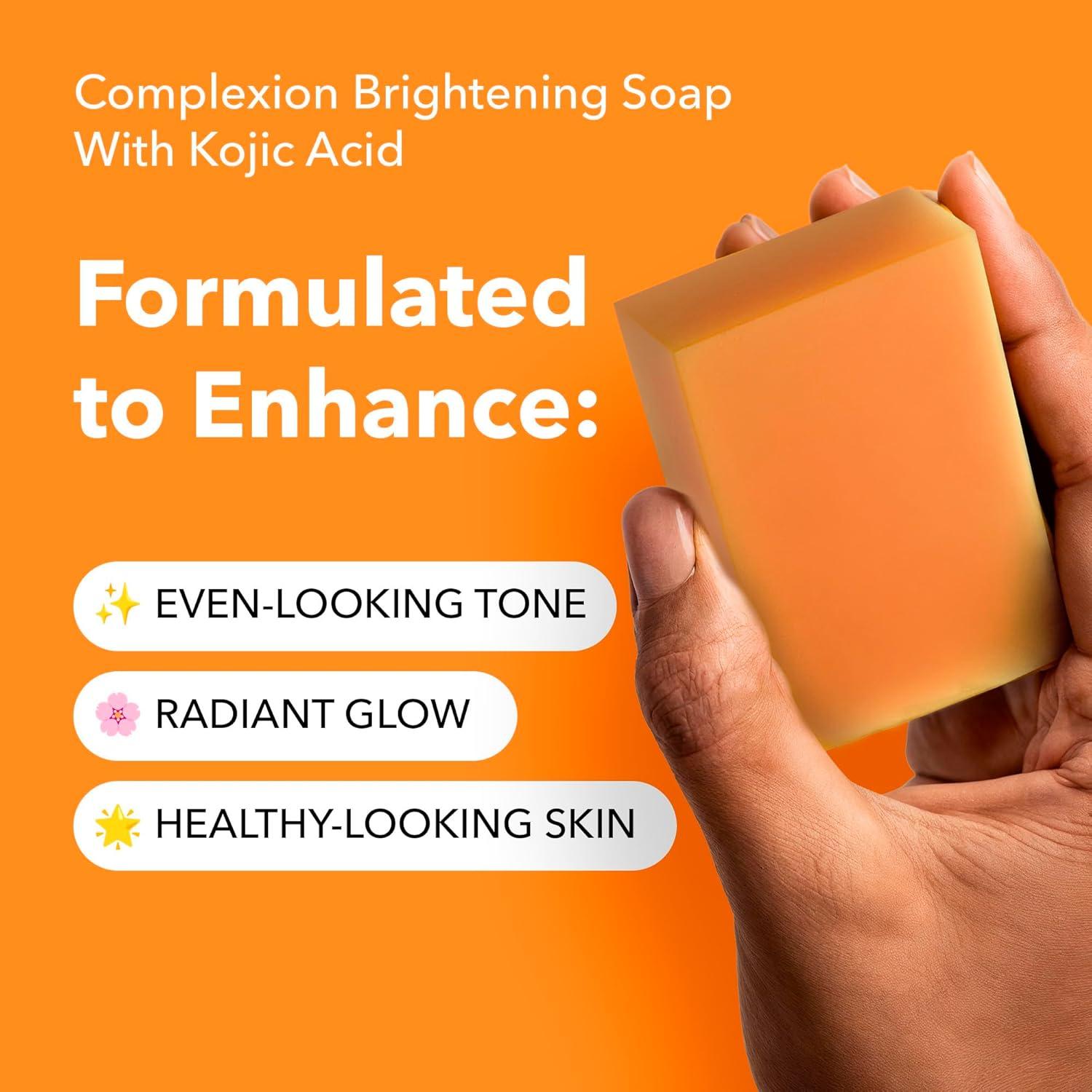 Jabón Aclarador Lunavia 99g - Ácido Kójico, Vitamina C, Retinol