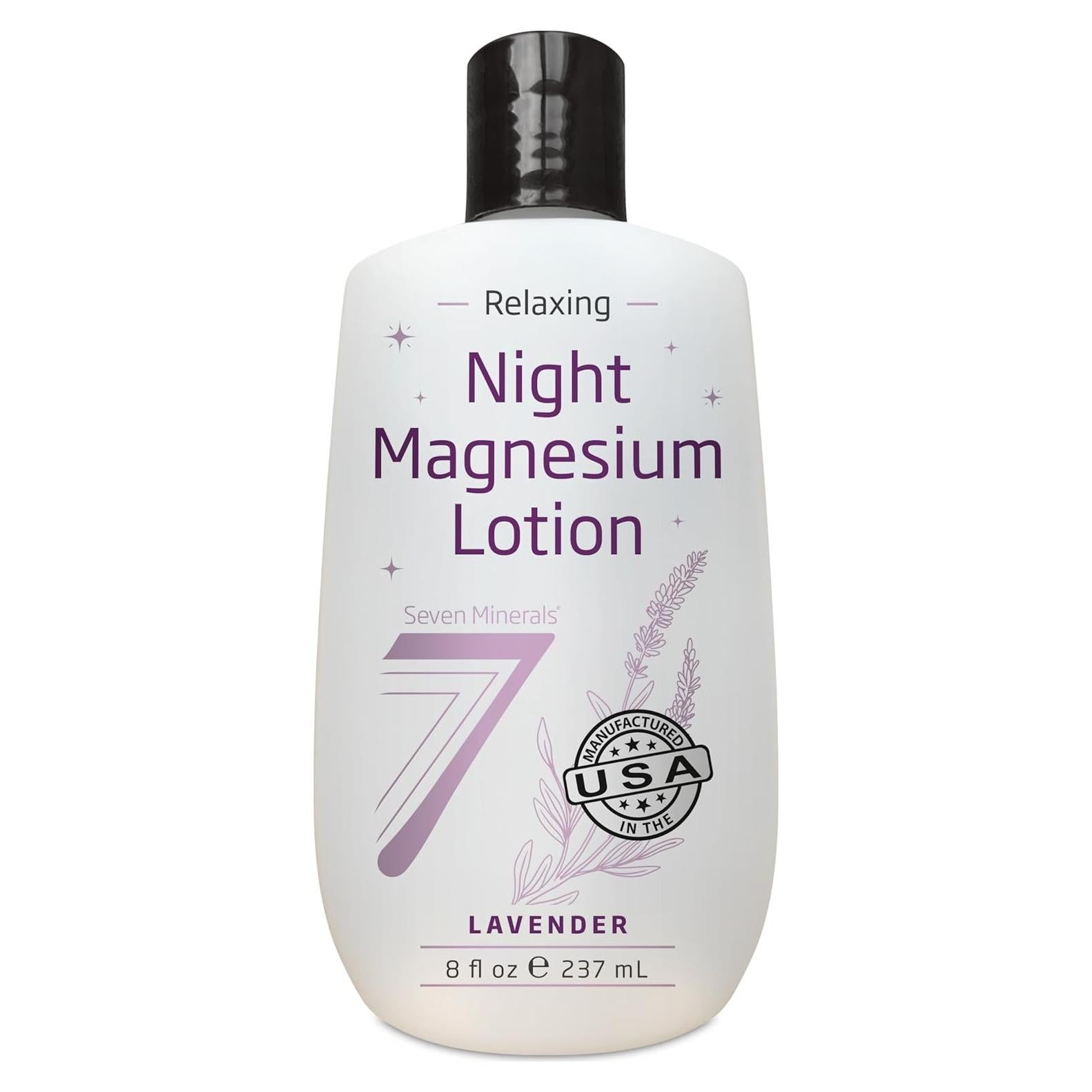 Loción de Magnesio Seven Minerals 236.6 ml - Relajante de Lavanda